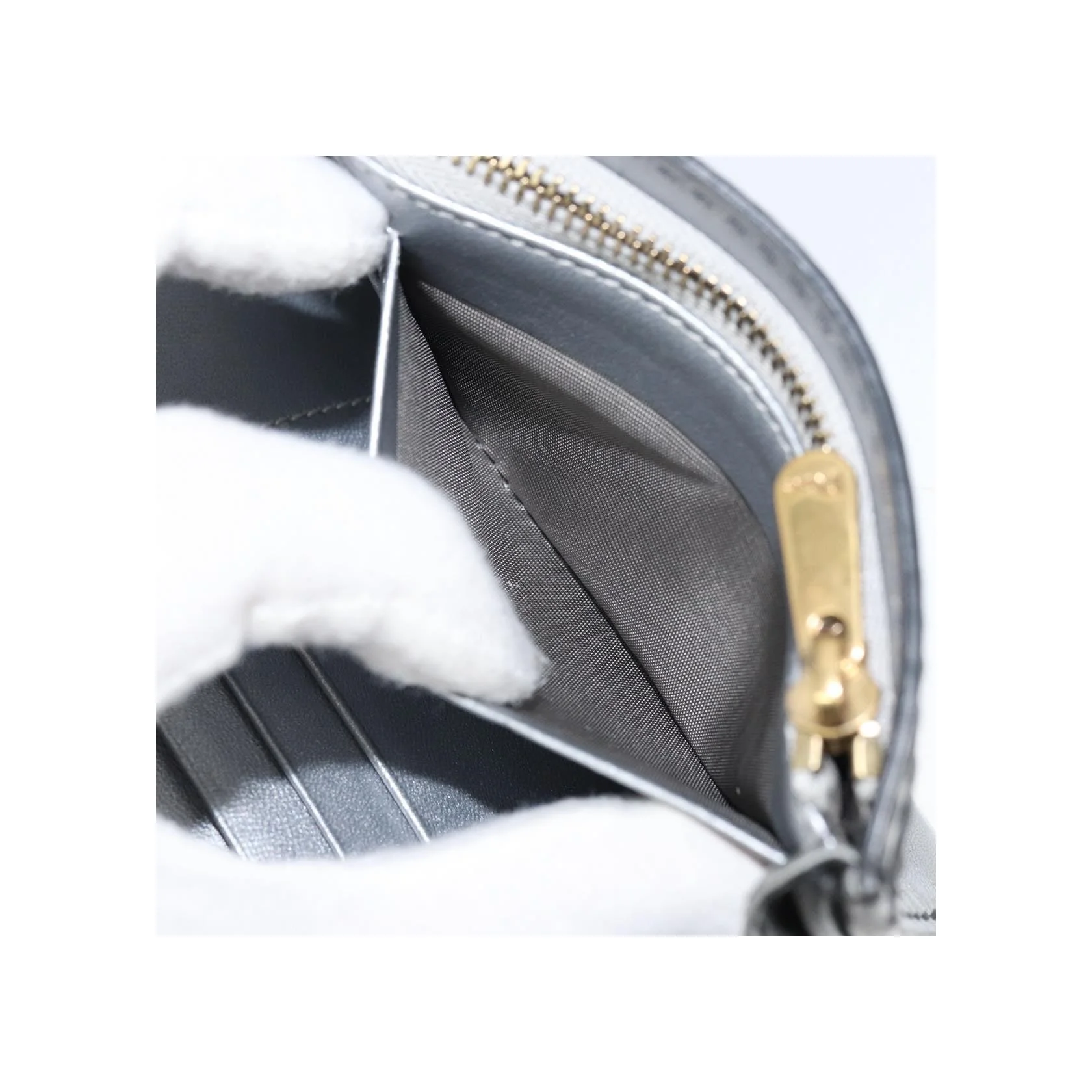 Portefeuille À Chaîne Christian Dior J'Adior Croisière - Silver - Image 14