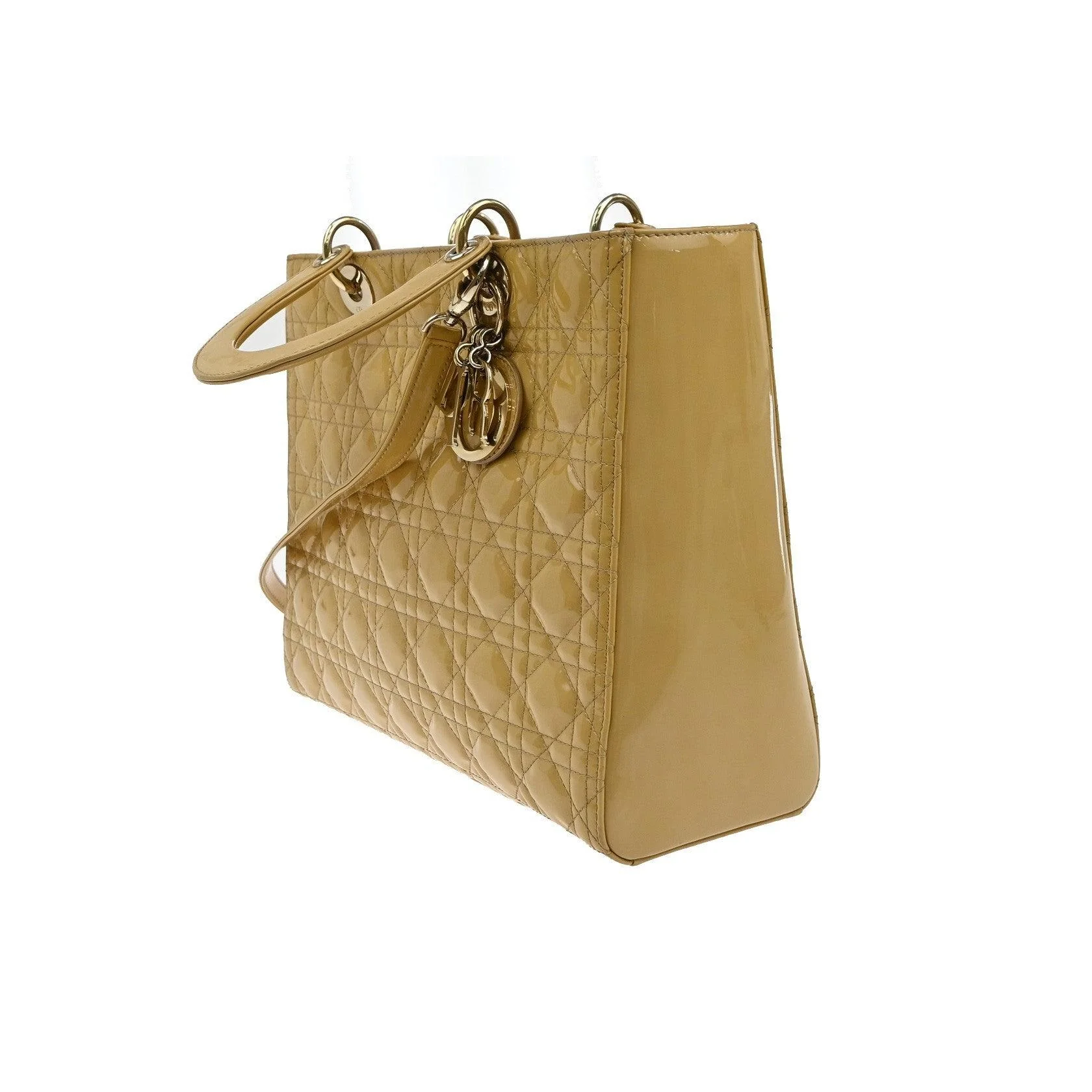 Sac Christian Dior Lady Dior - Yellow - Image 3