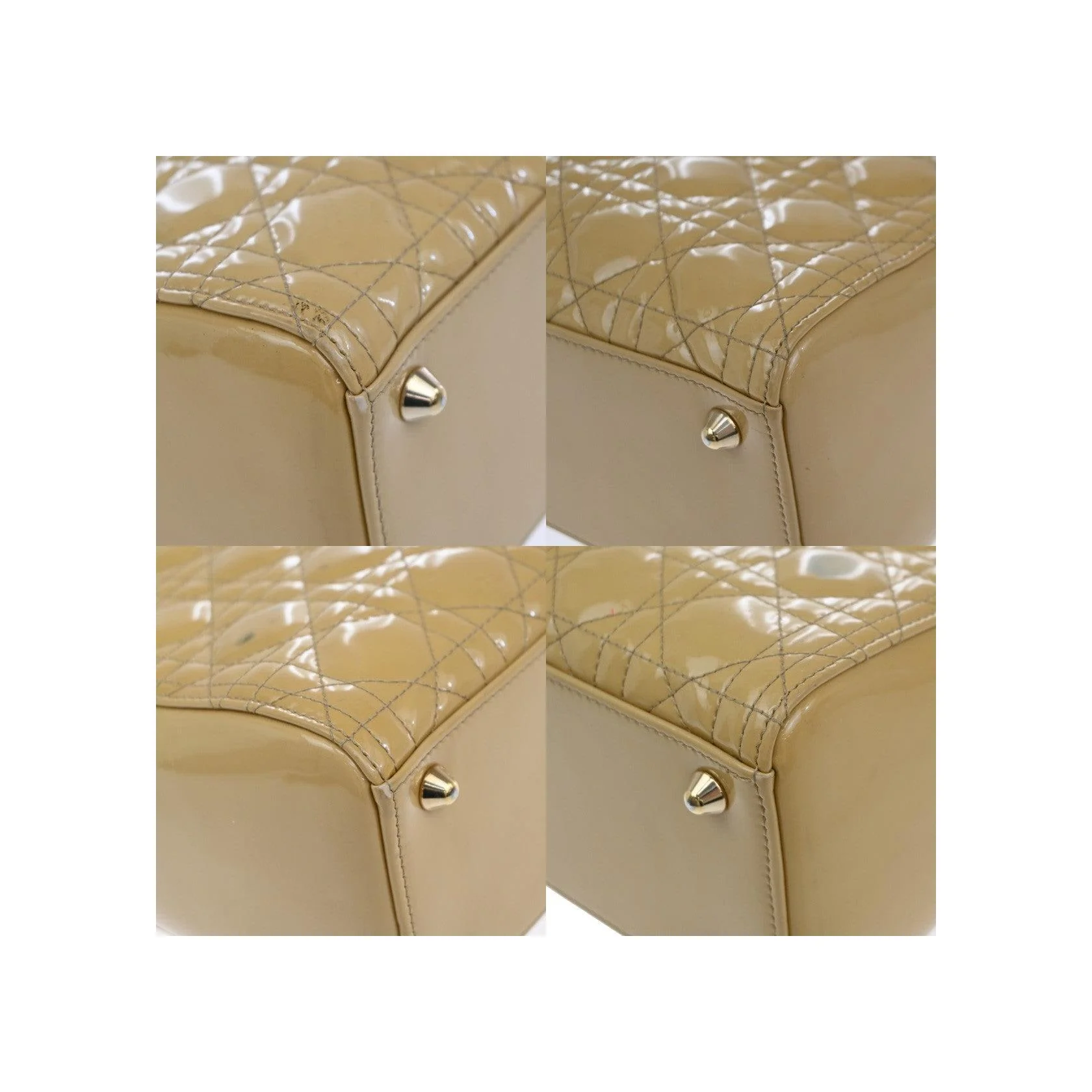 Sac Christian Dior Lady Dior - Yellow - Image 9