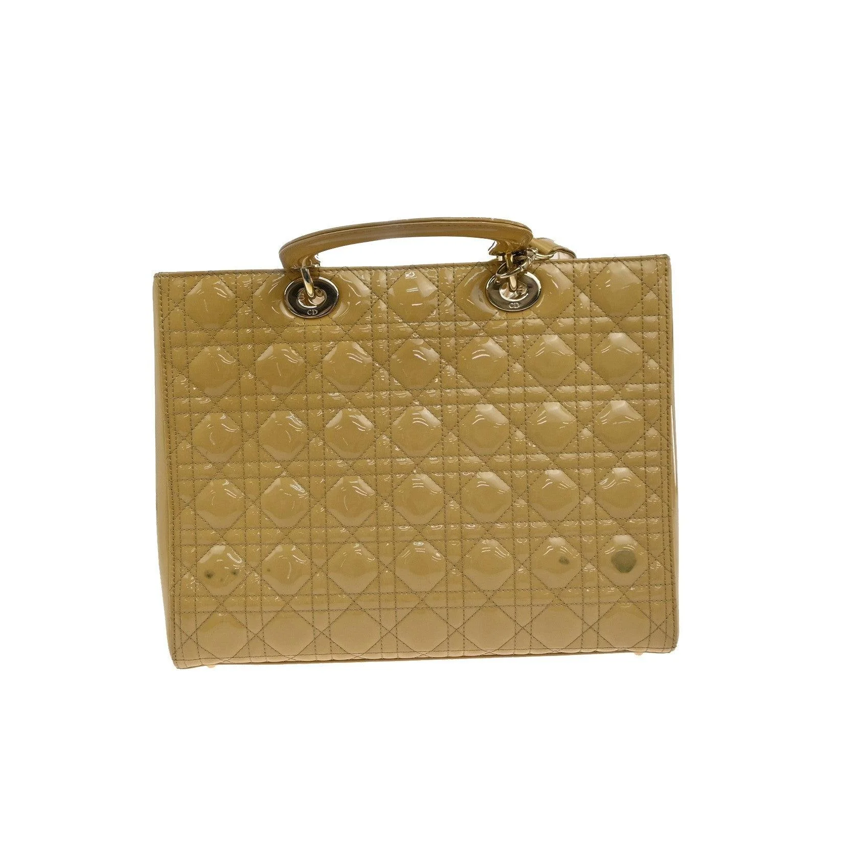 Sac Christian Dior Lady Dior - Yellow - Image 2