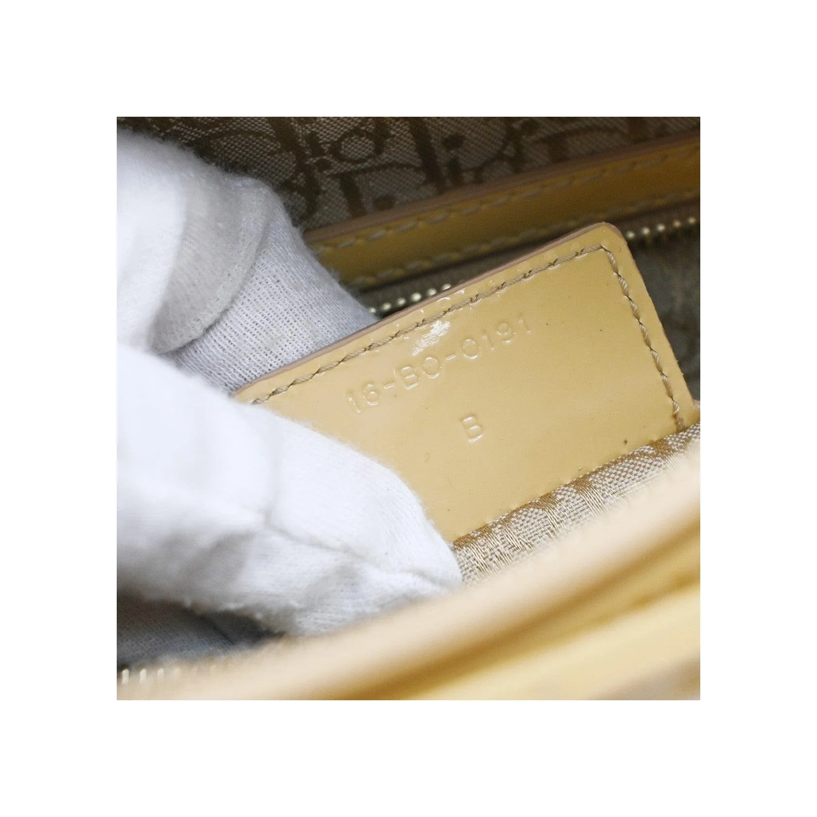 Sac Christian Dior Lady Dior - Yellow - Image 7