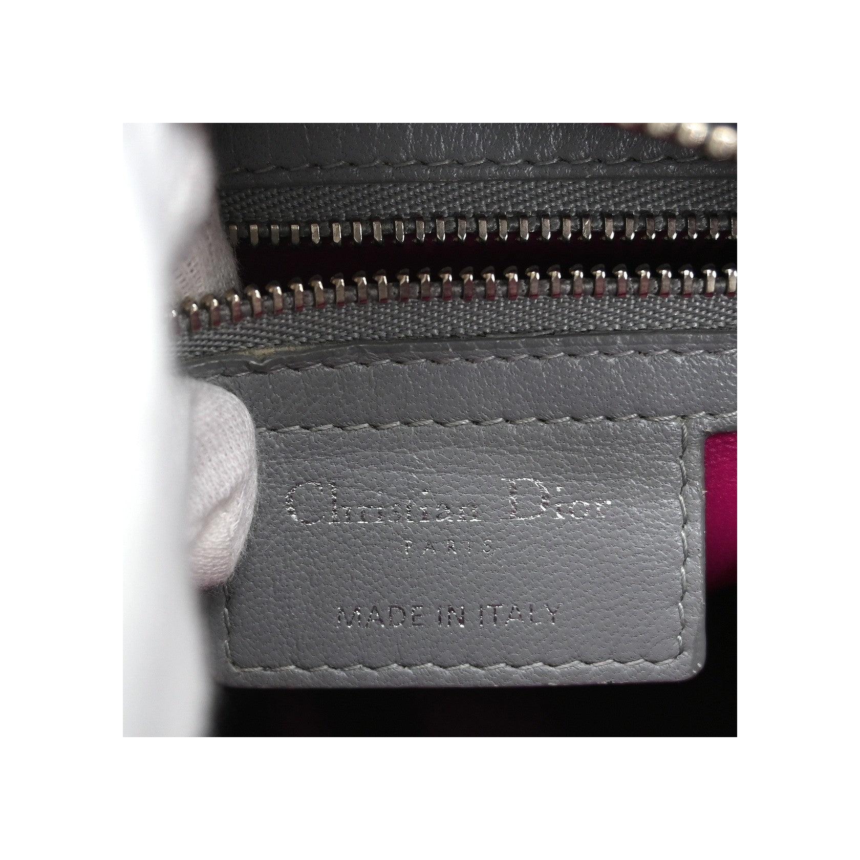 Sac Christian Dior Lady Dior - Gray - Image 4