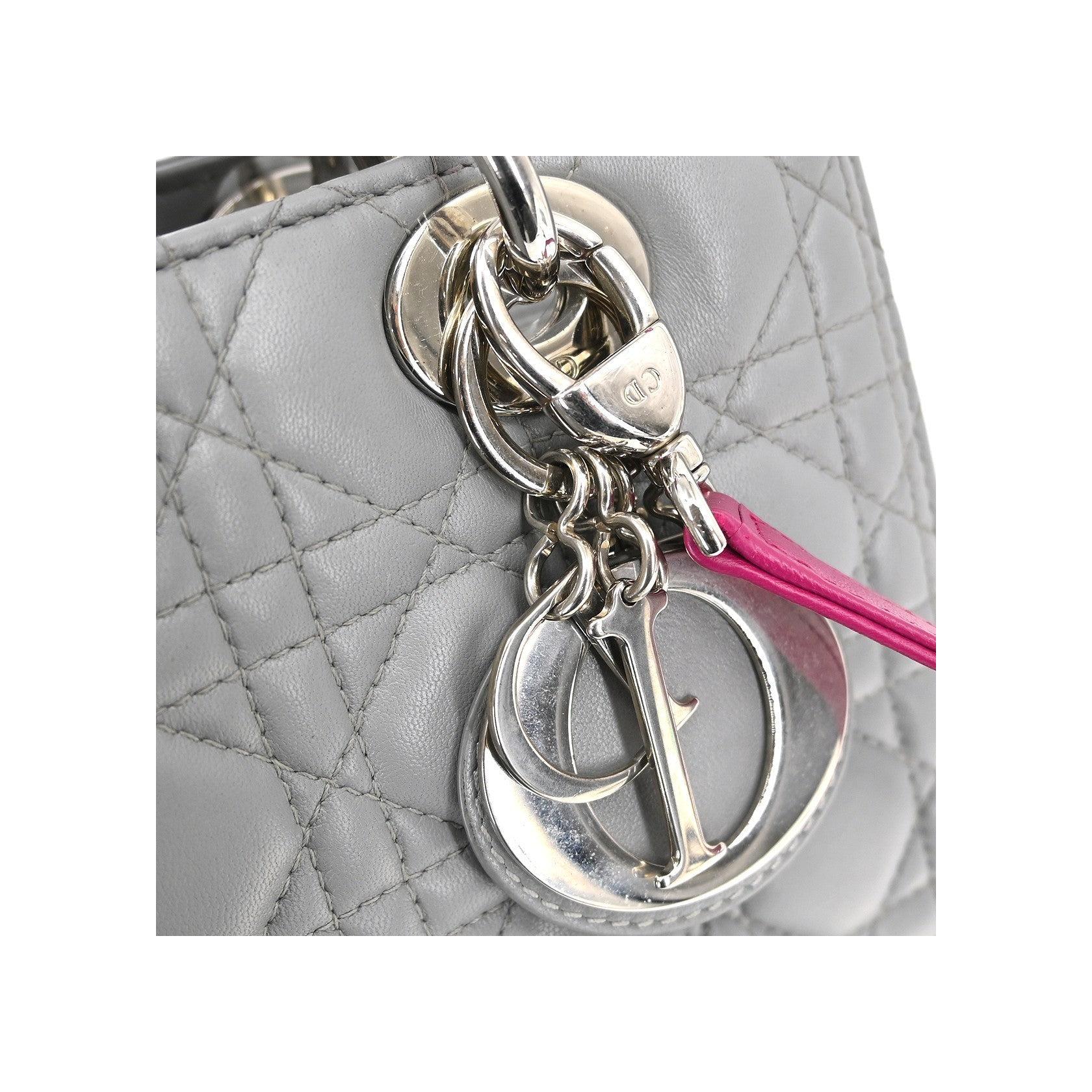 Sac Christian Dior Lady Dior - Gray - Image 8