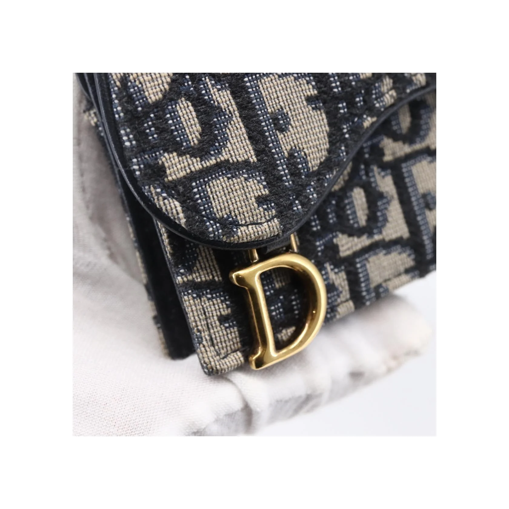 Porte-Cartes Christian Dior Saddle - Navy - Image 12
