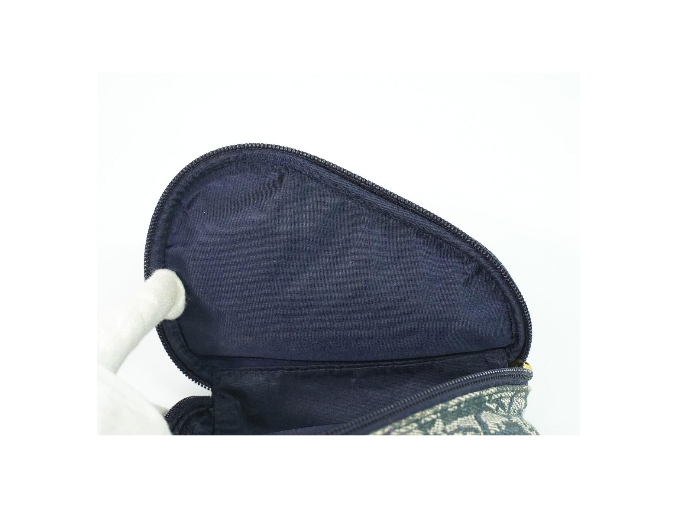 Pochette Zippée Christian Dior Saddle - Navy - Image 13