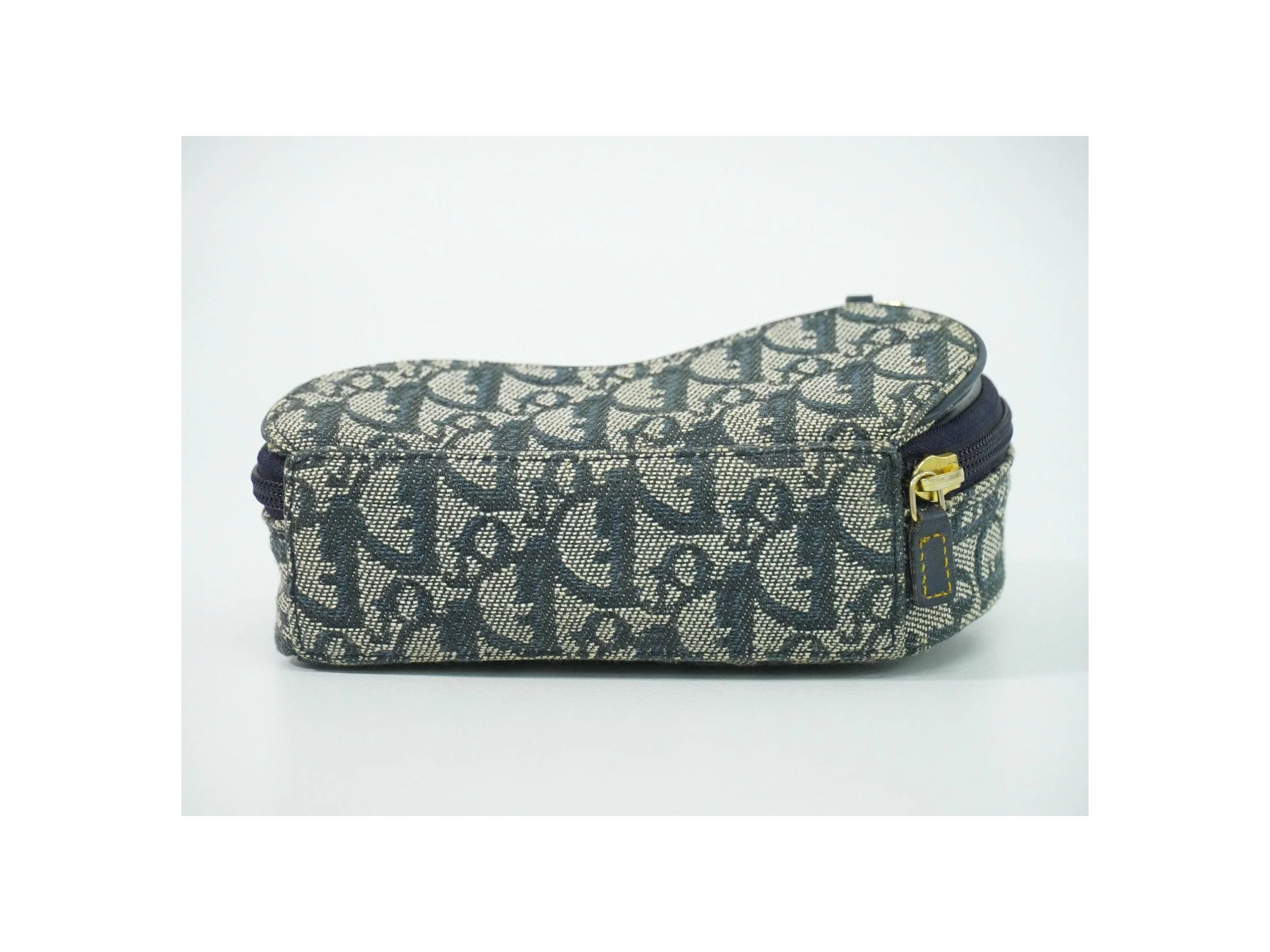 Pochette Zippée Christian Dior Saddle - Navy - Image 8