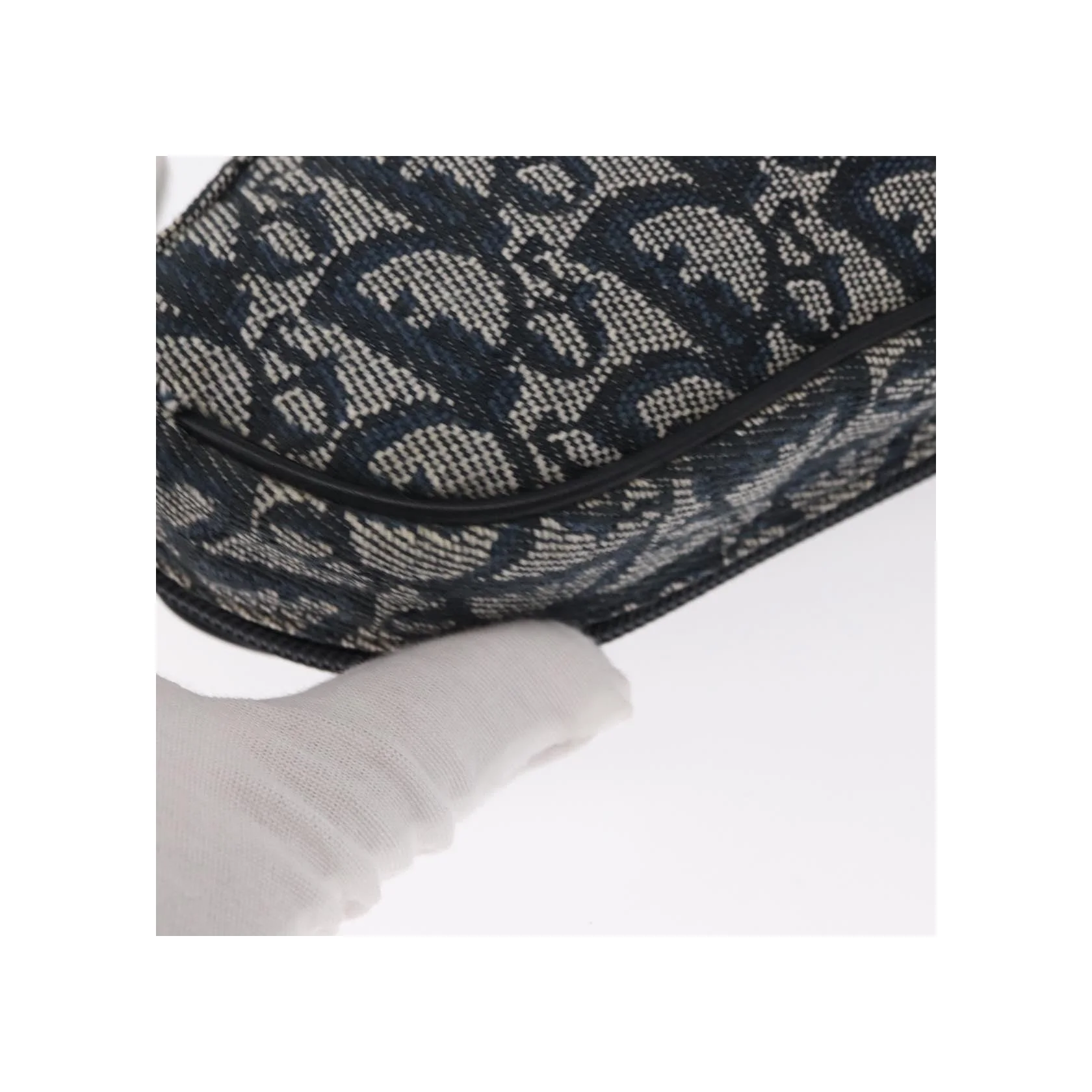 Pochette Zippée Christian Dior Saddle - Blue - Image 10
