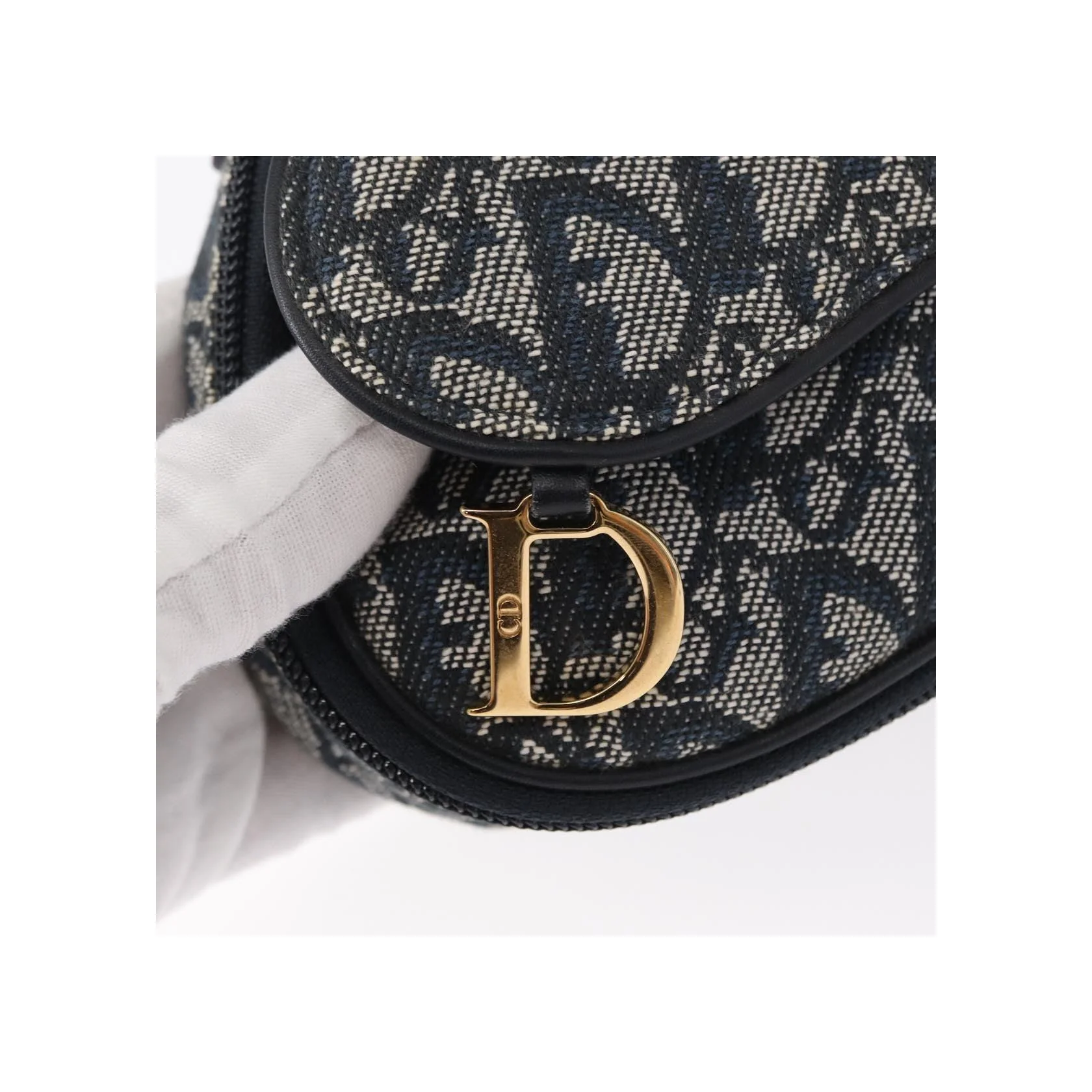 Pochette Zippée Christian Dior Saddle - Blue - Image 12