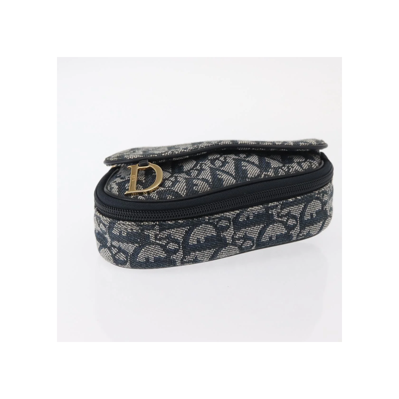 Pochette Zippée Christian Dior Saddle - Blue - Image 15