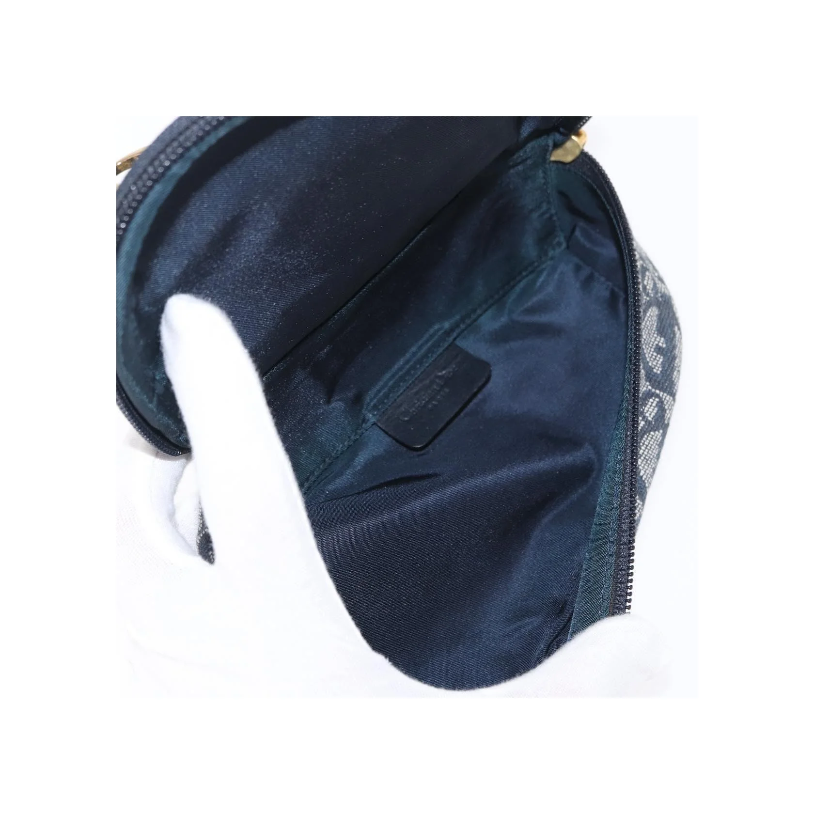 Pochette Zippée Christian Dior Saddle - Blue - Image 16