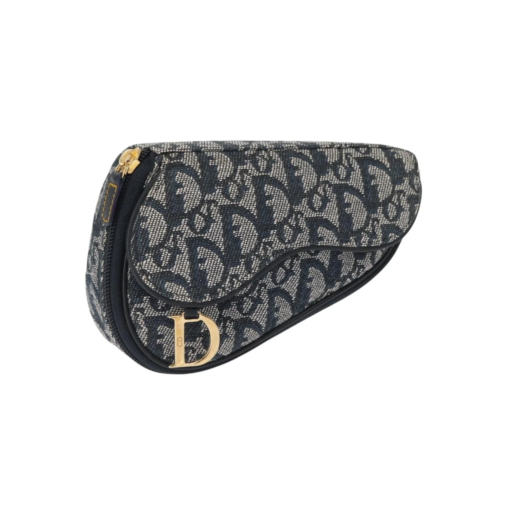 Pochette Zippée Christian Dior Saddle - Blue - Image 20