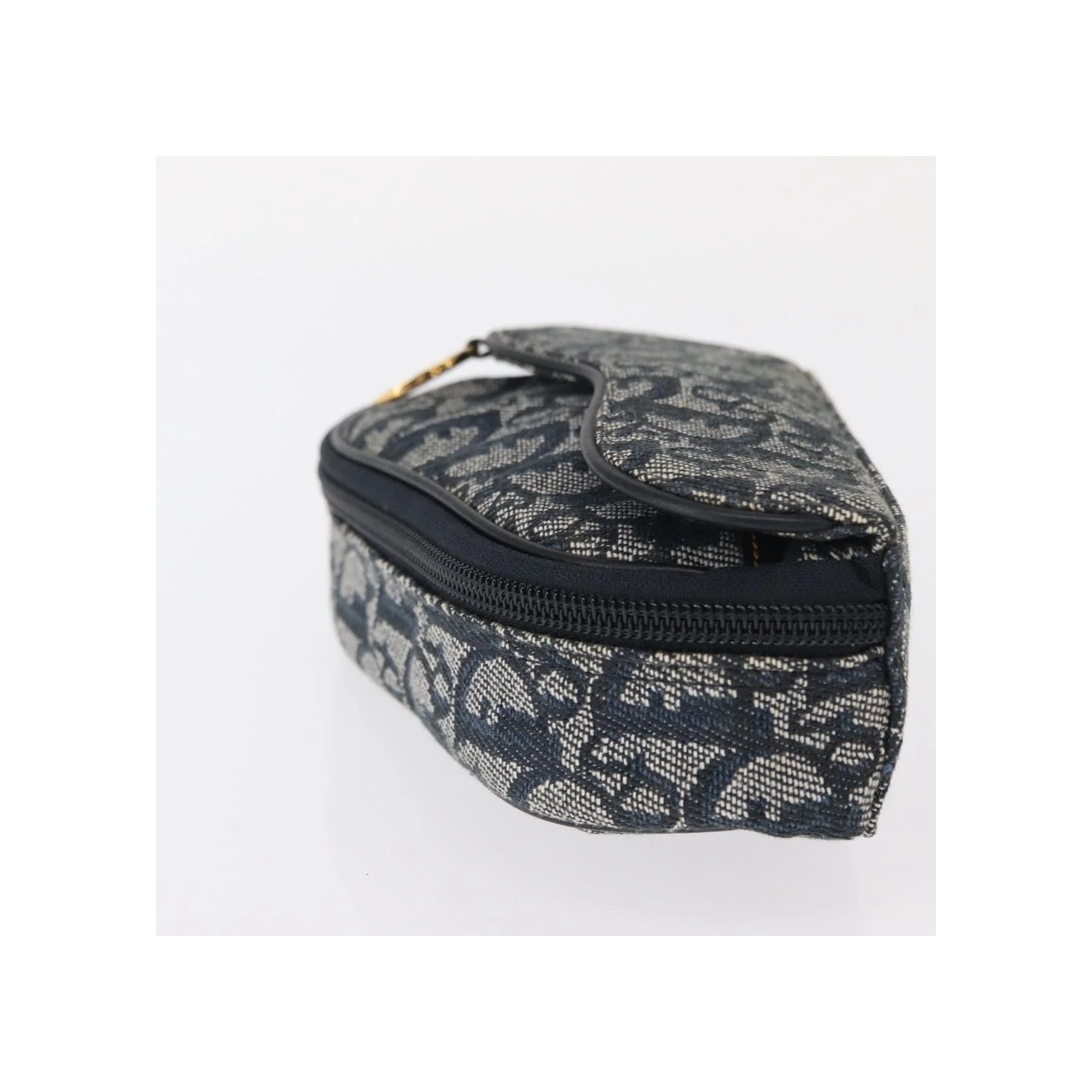 Pochette Zippée Christian Dior Saddle - Blue - Image 3