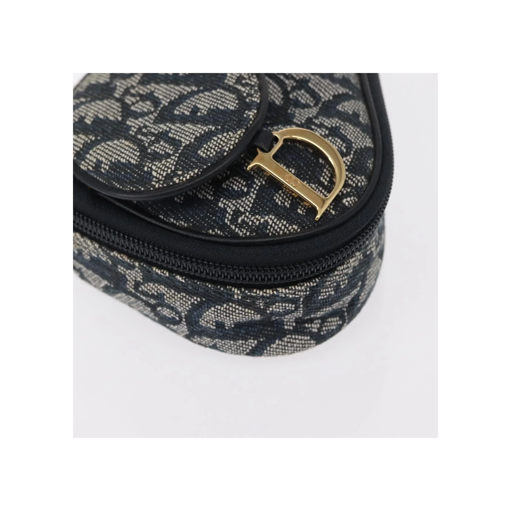 Pochette Zippée Christian Dior Saddle - Blue - Image 7