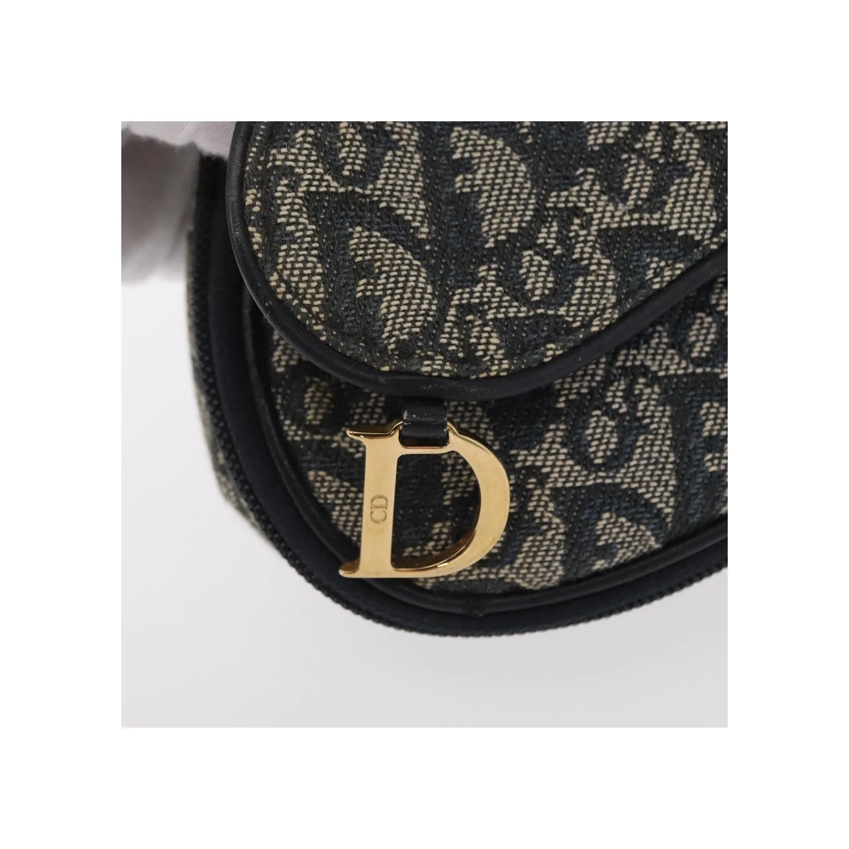 Pochette Zippée Christian Dior Saddle - Navy - Image 11