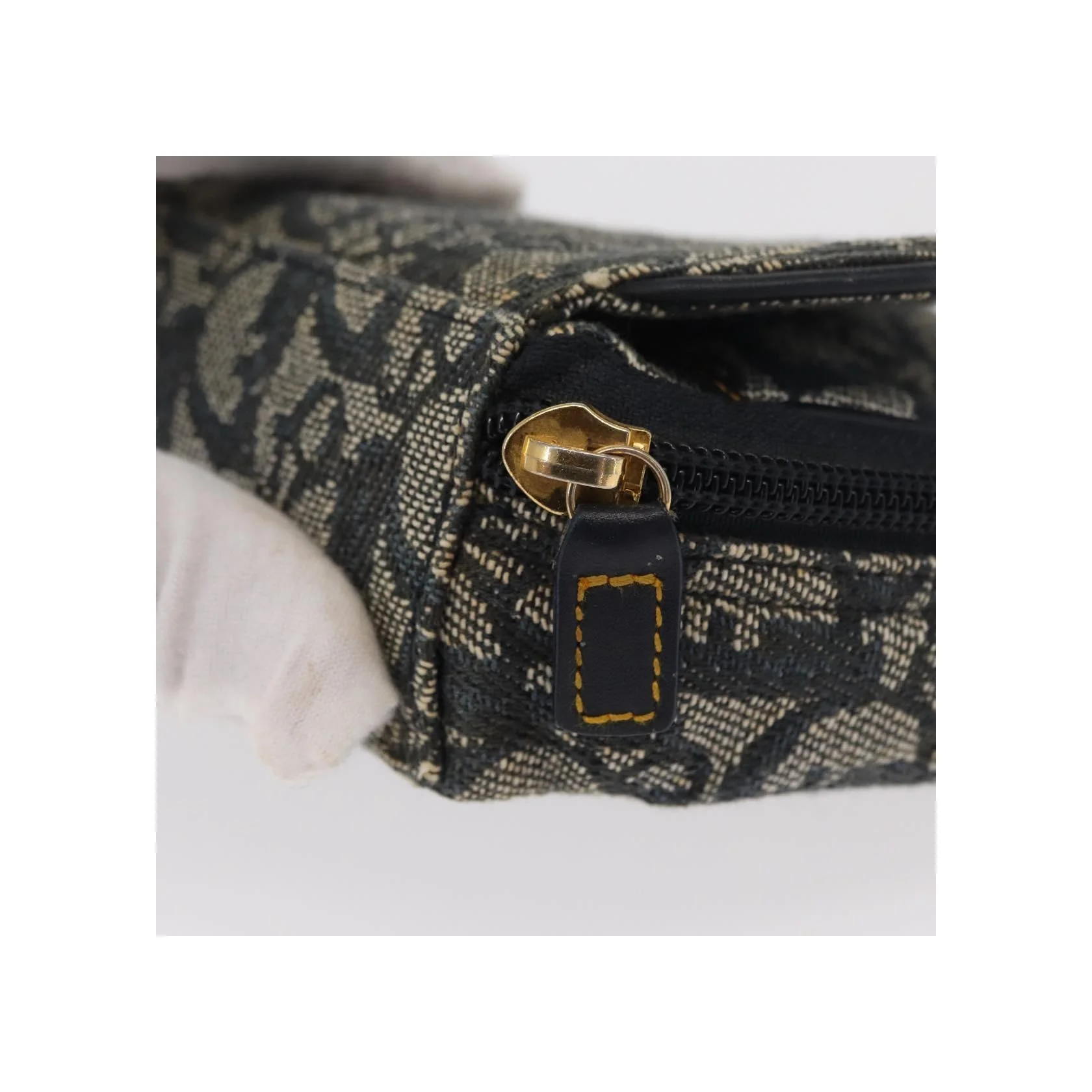 Pochette Zippée Christian Dior Saddle - Navy - Image 12