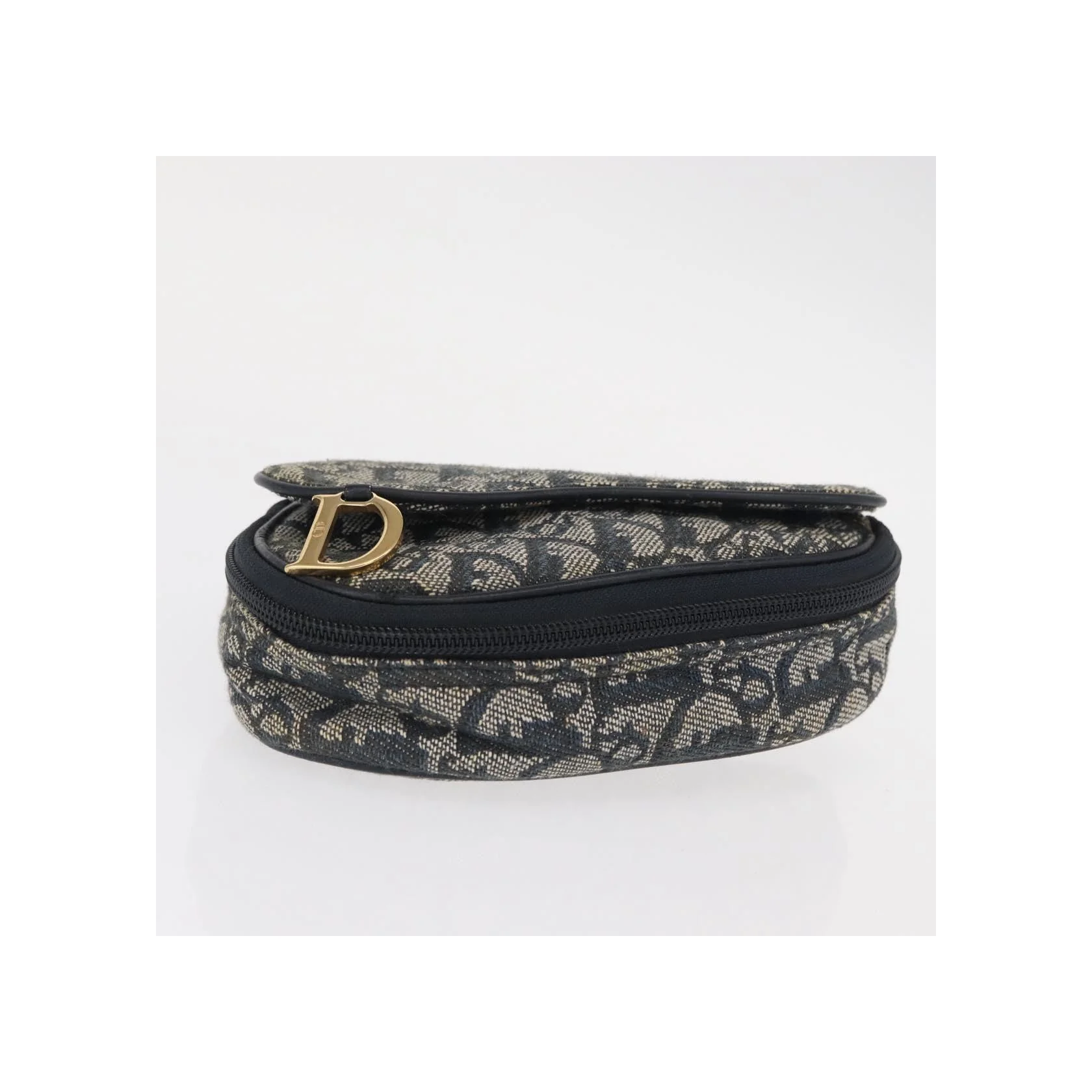 Pochette Zippée Christian Dior Saddle - Navy - Image 15
