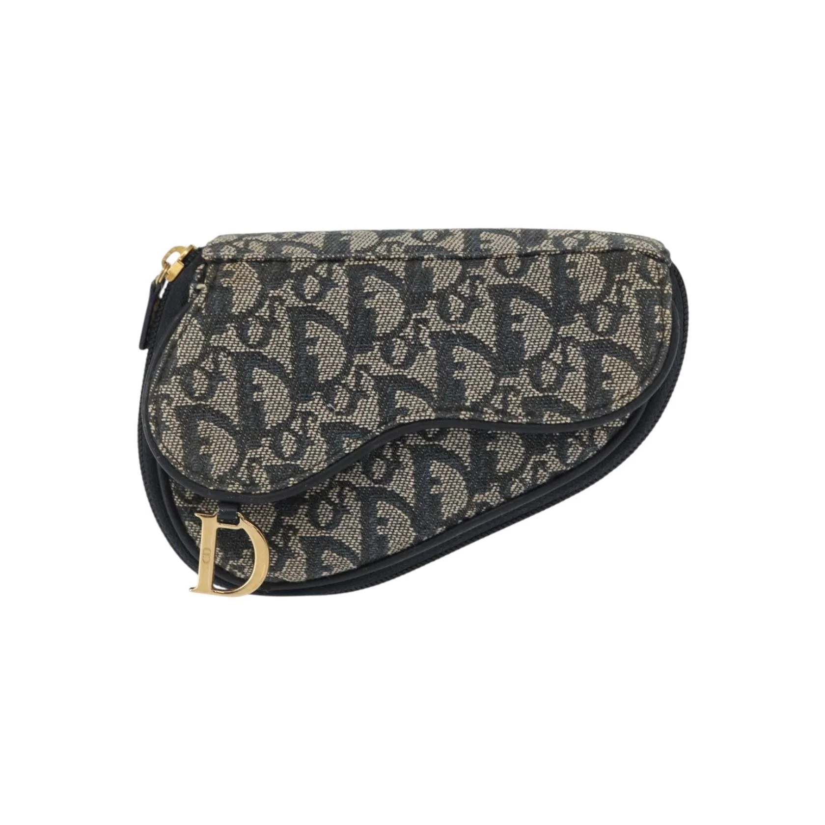 Pochette Zippée Christian Dior Saddle - Navy - Image 18