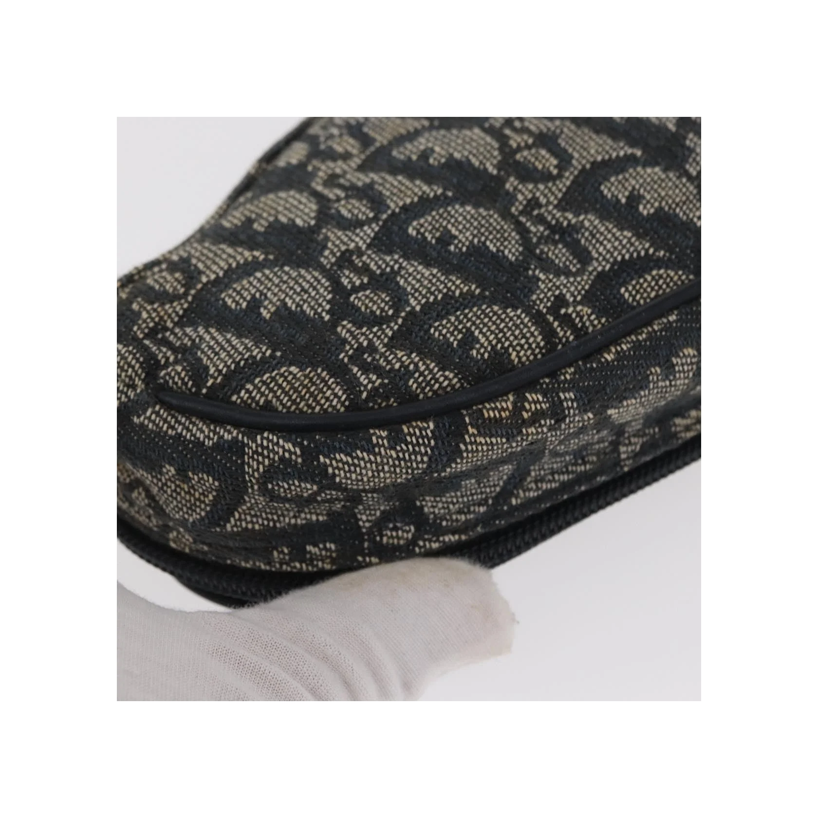 Pochette Zippée Christian Dior Saddle - Navy - Image 9