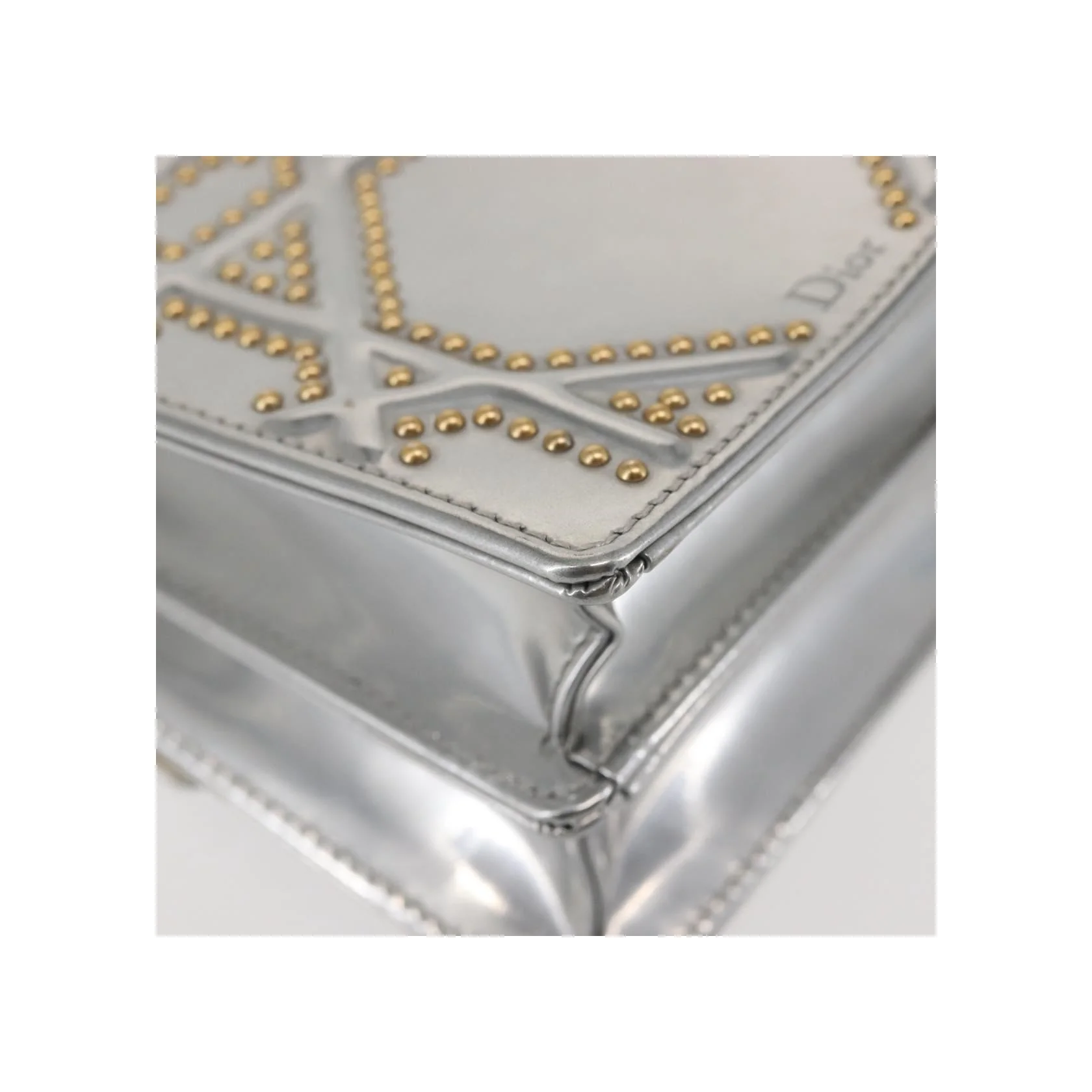 Pochette Verticale À Chaîne Christian Dior Diorama Ultra Matte - Silver - Image 10