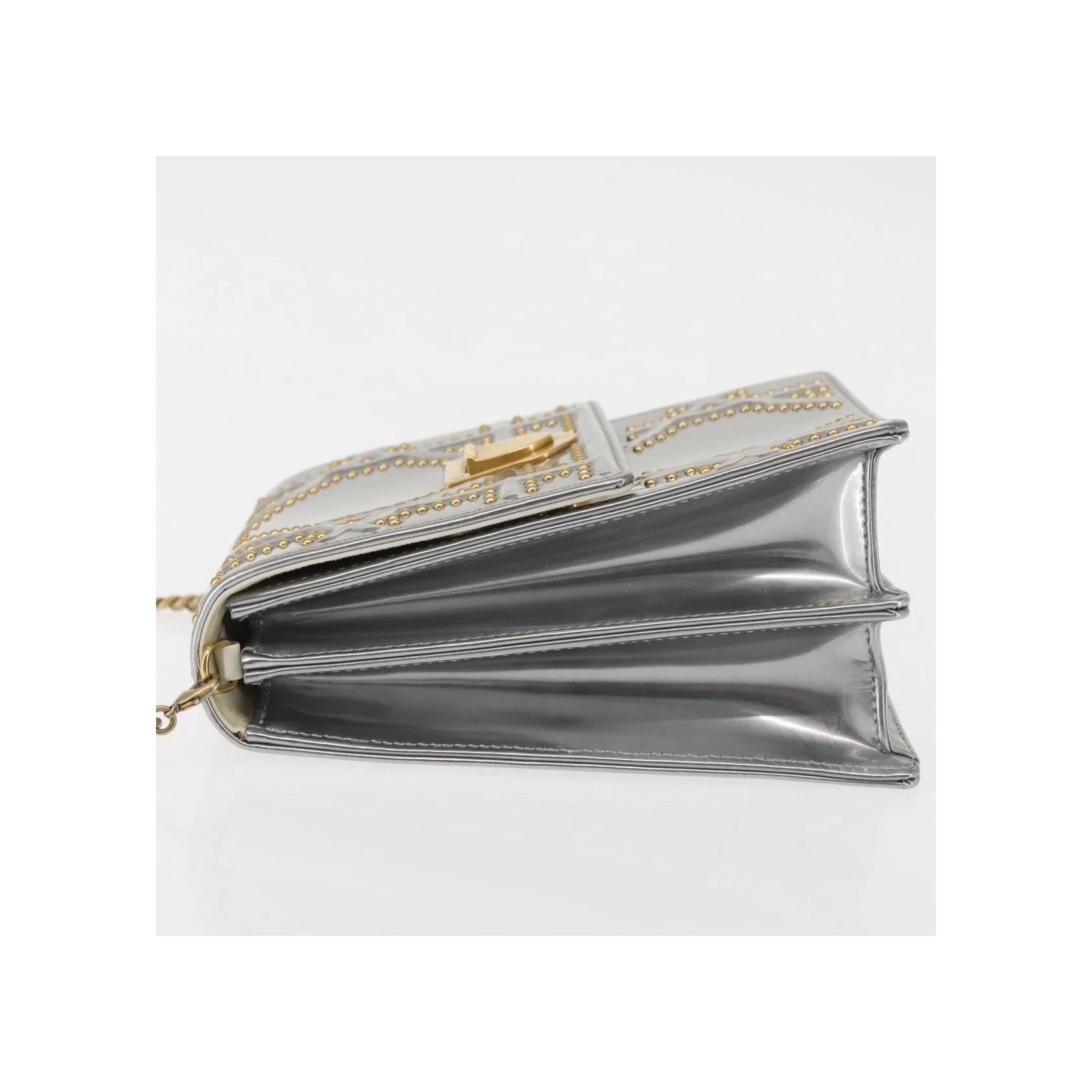 Pochette Verticale À Chaîne Christian Dior Diorama Ultra Matte - Silver - Image 4