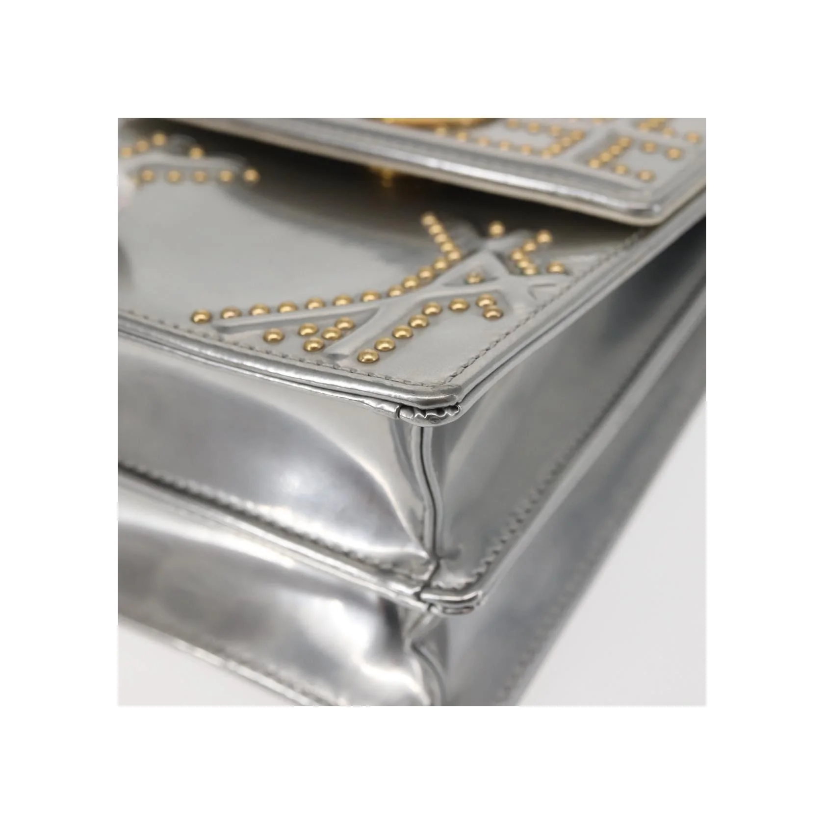 Pochette Verticale À Chaîne Christian Dior Diorama Ultra Matte - Silver - Image 9