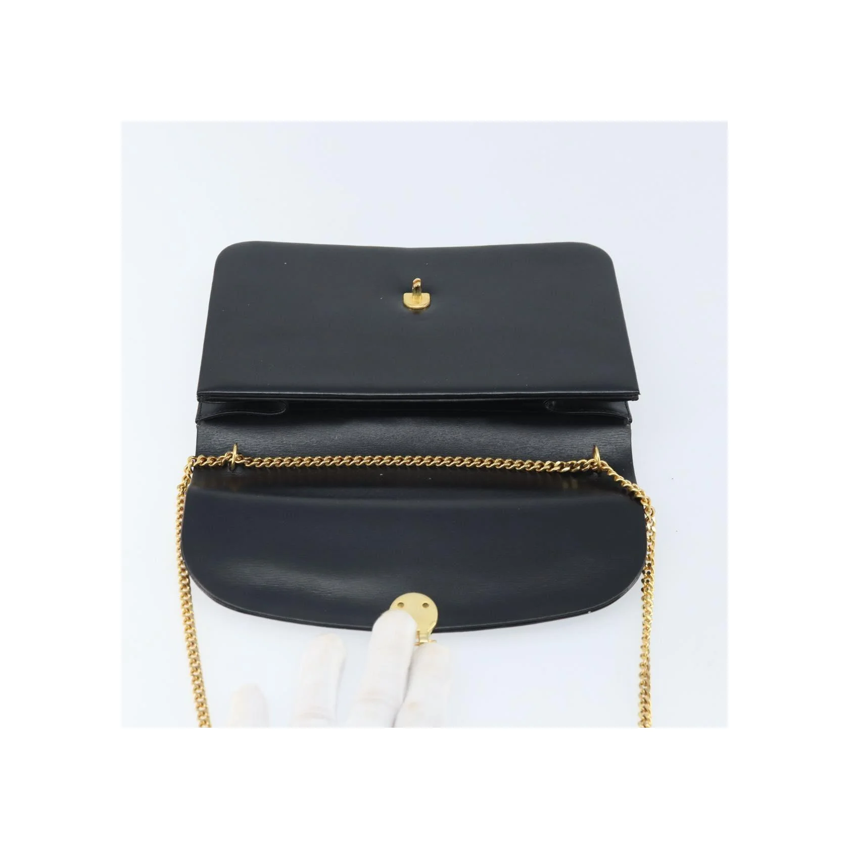 Sac À Bandoulière Christian Dior Vintage Cd À Rabat Chaîne - Black - Image 17