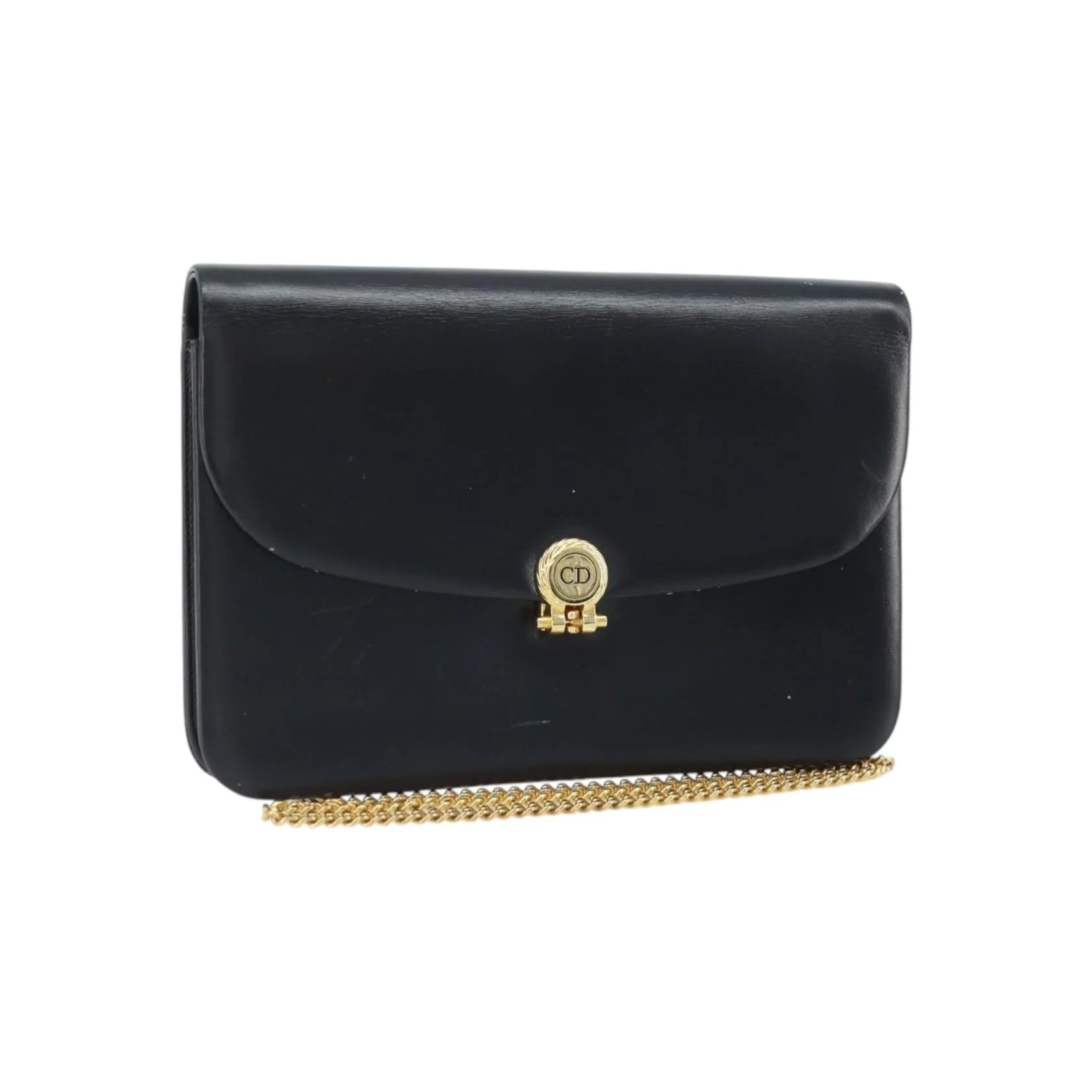 Sac À Bandoulière Christian Dior Vintage Cd À Rabat Chaîne - Black - Image 18