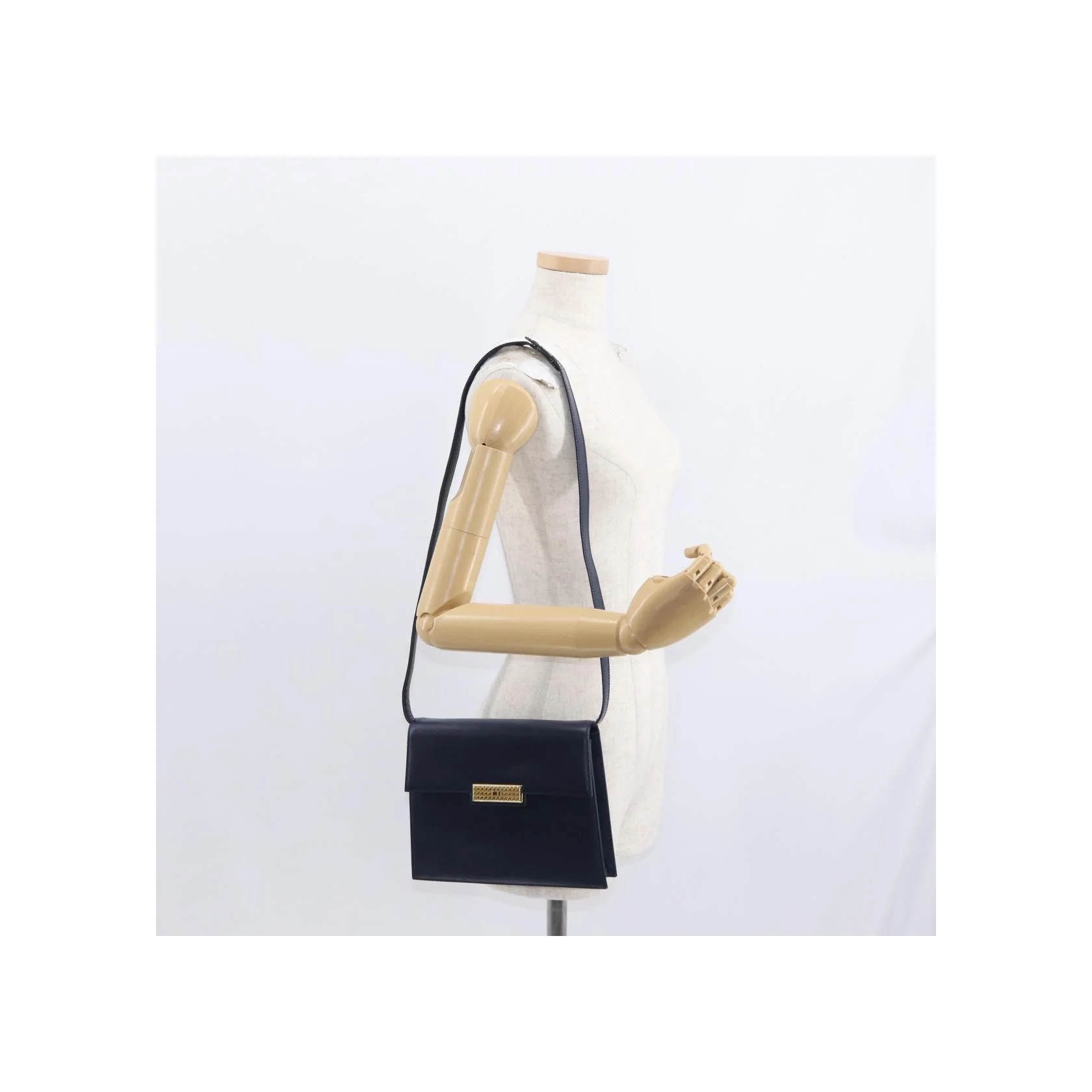 Sac À Bandoulière Christian Dior Vintage Cd À Rabat - Navy - Image 12