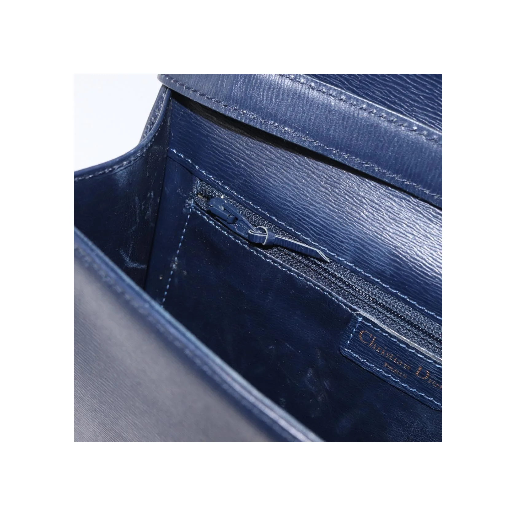 Sac À Bandoulière Christian Dior Vintage Cd À Rabat - Navy - Image 22