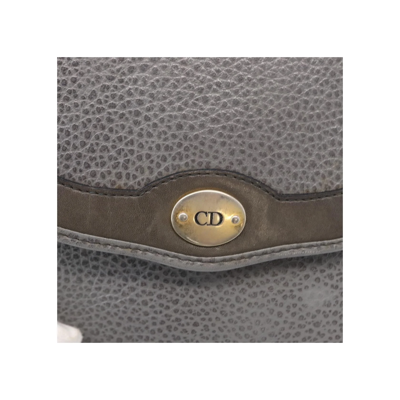 Sac À Bandoulière Christian Dior Vintage Logo Cd - Gray - Image 12