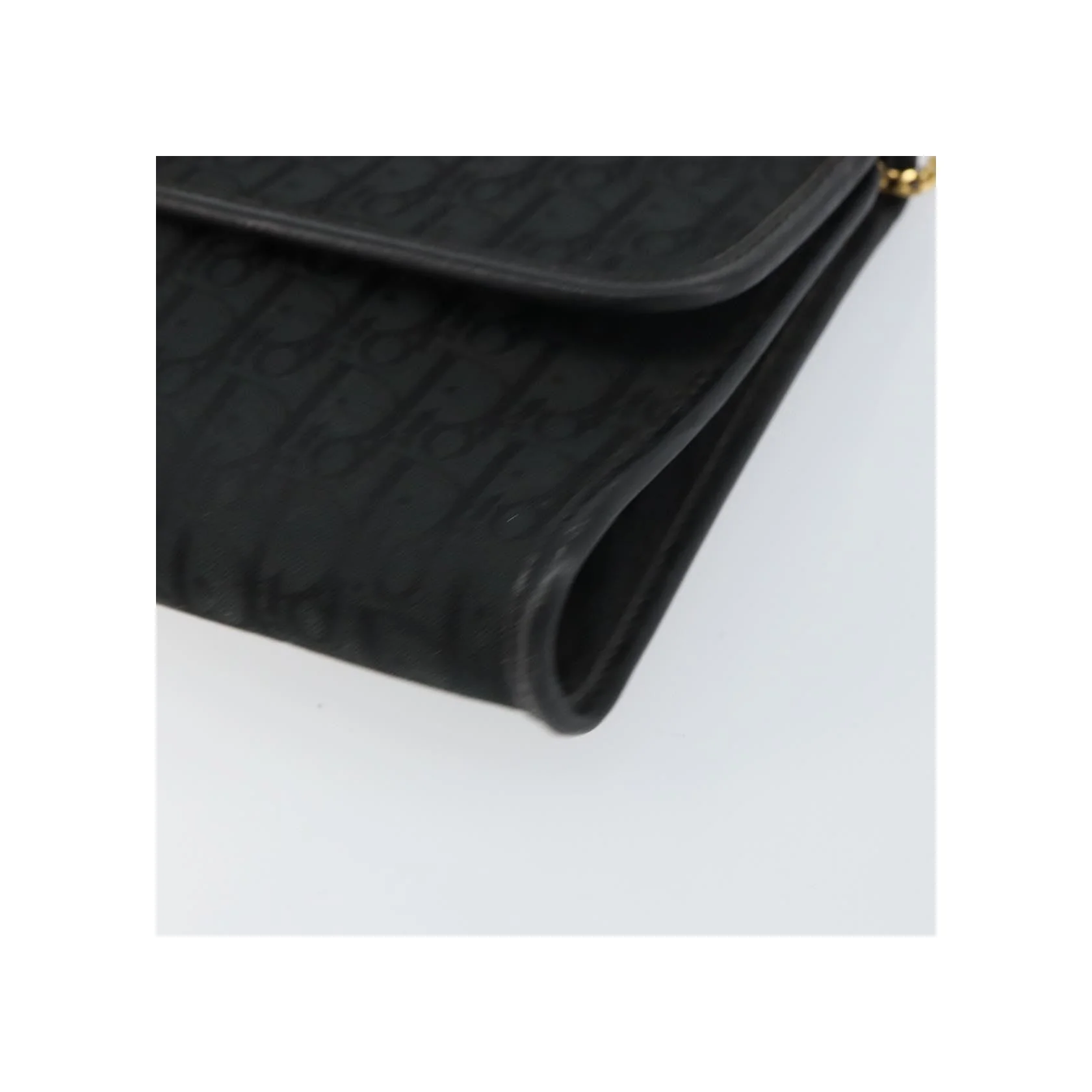 Sac À Bandoulière Christian Dior Vintage À Rabat Chaîne - Black - Image 9