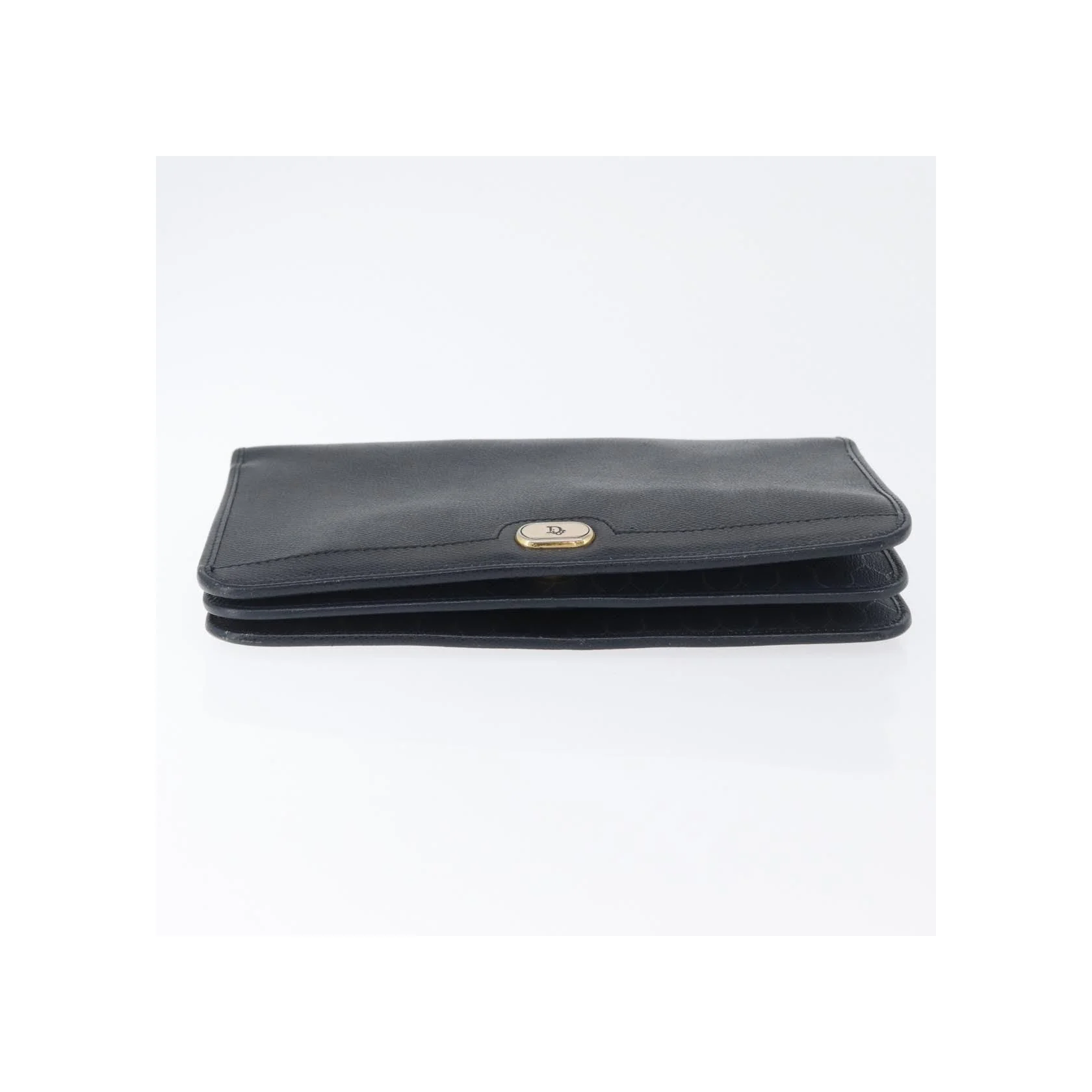 Sac À Bandoulière Christian Dior Vintage À Rabat Chaîne - Navy - Image 13