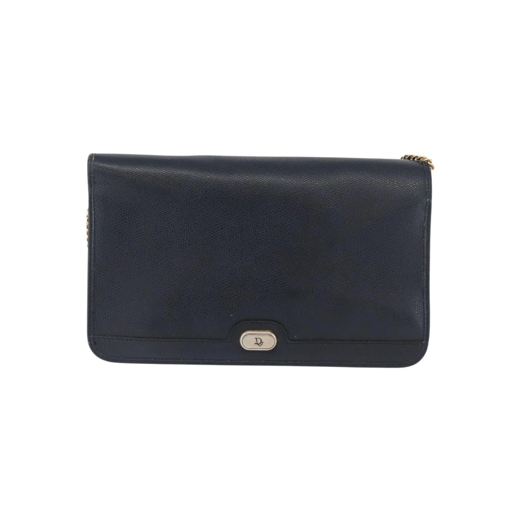 Sac À Bandoulière Christian Dior Vintage À Rabat Chaîne - Navy - Image 18