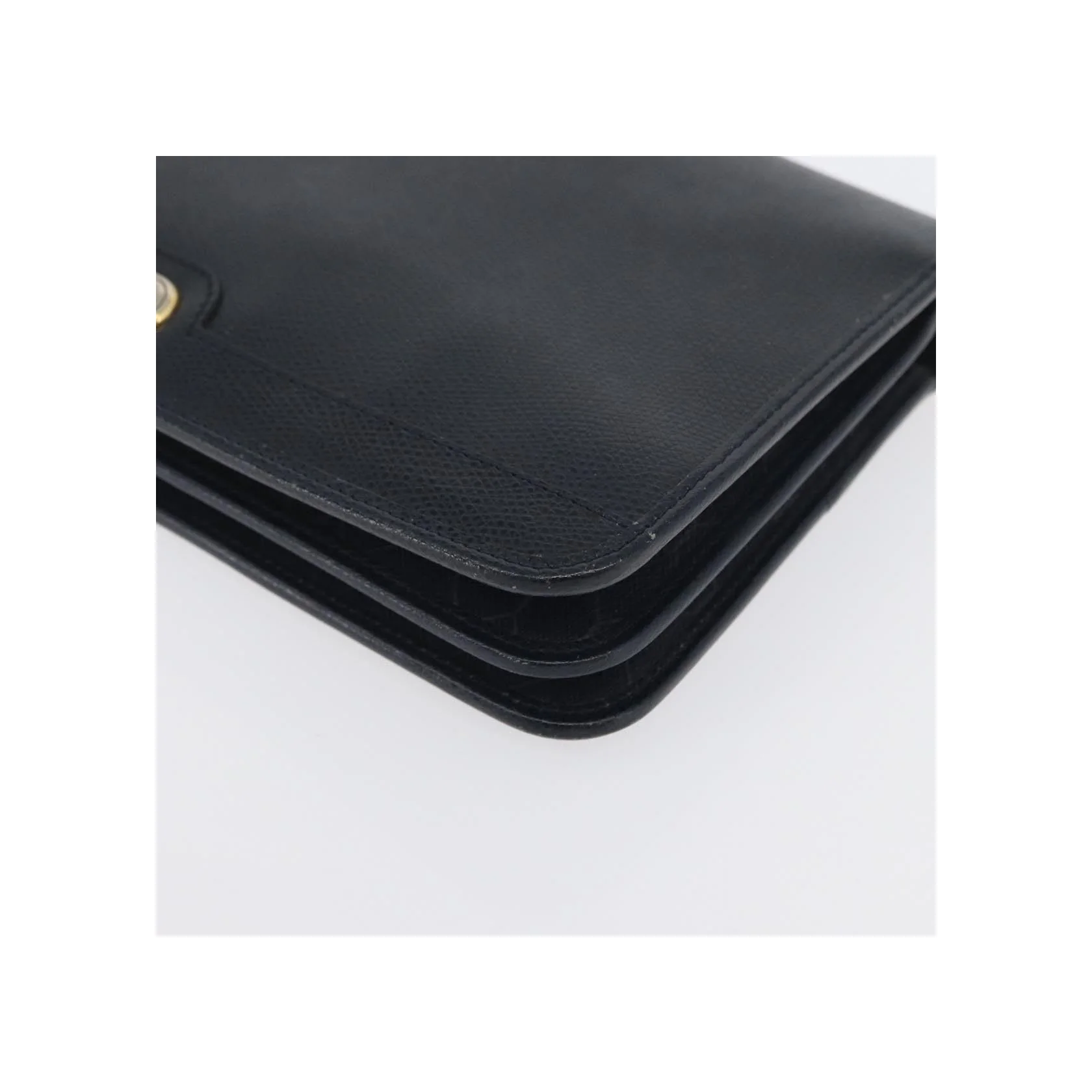 Sac À Bandoulière Christian Dior Vintage À Rabat Chaîne - Navy - Image 9