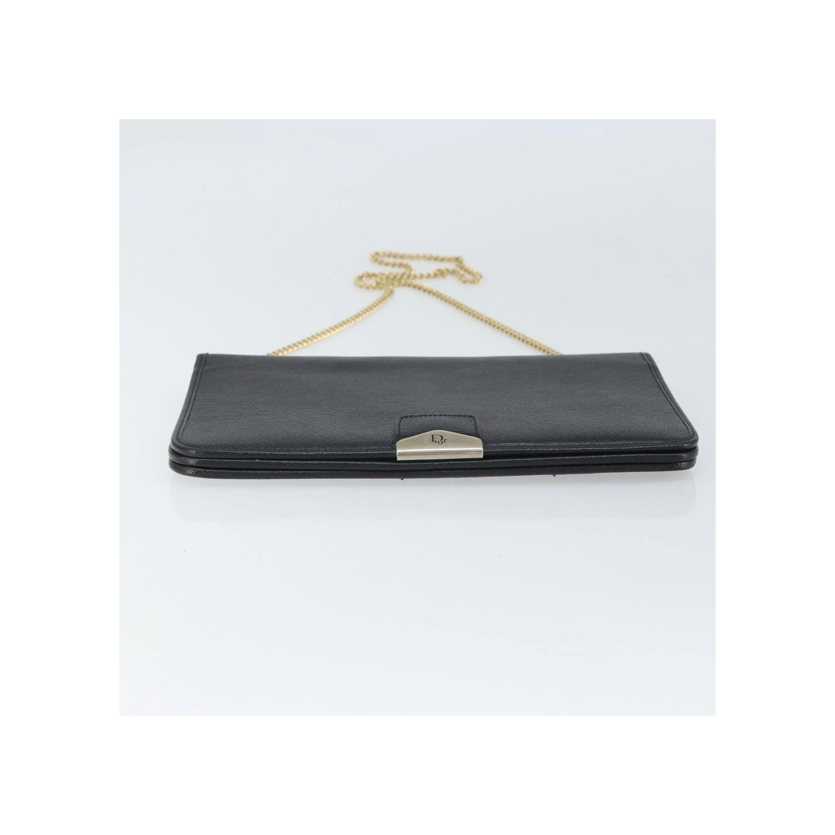 Sac À Bandoulière Christian Dior Vintage À Rabat Chaîne - Black - Image 16
