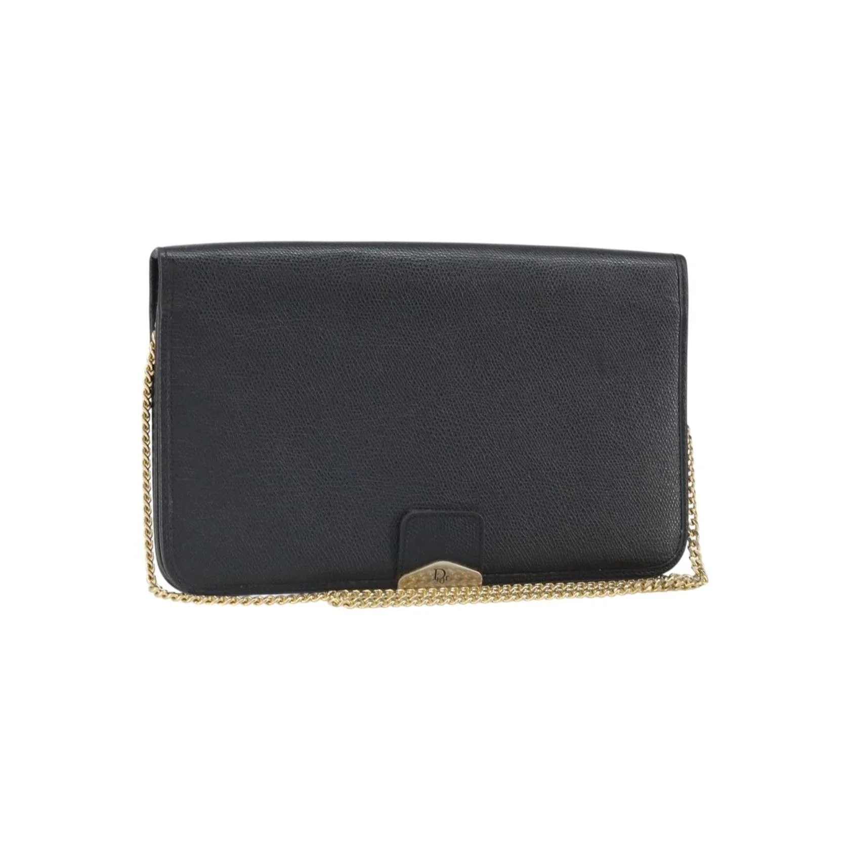 Sac À Bandoulière Christian Dior Vintage À Rabat Chaîne - Black - Image 18