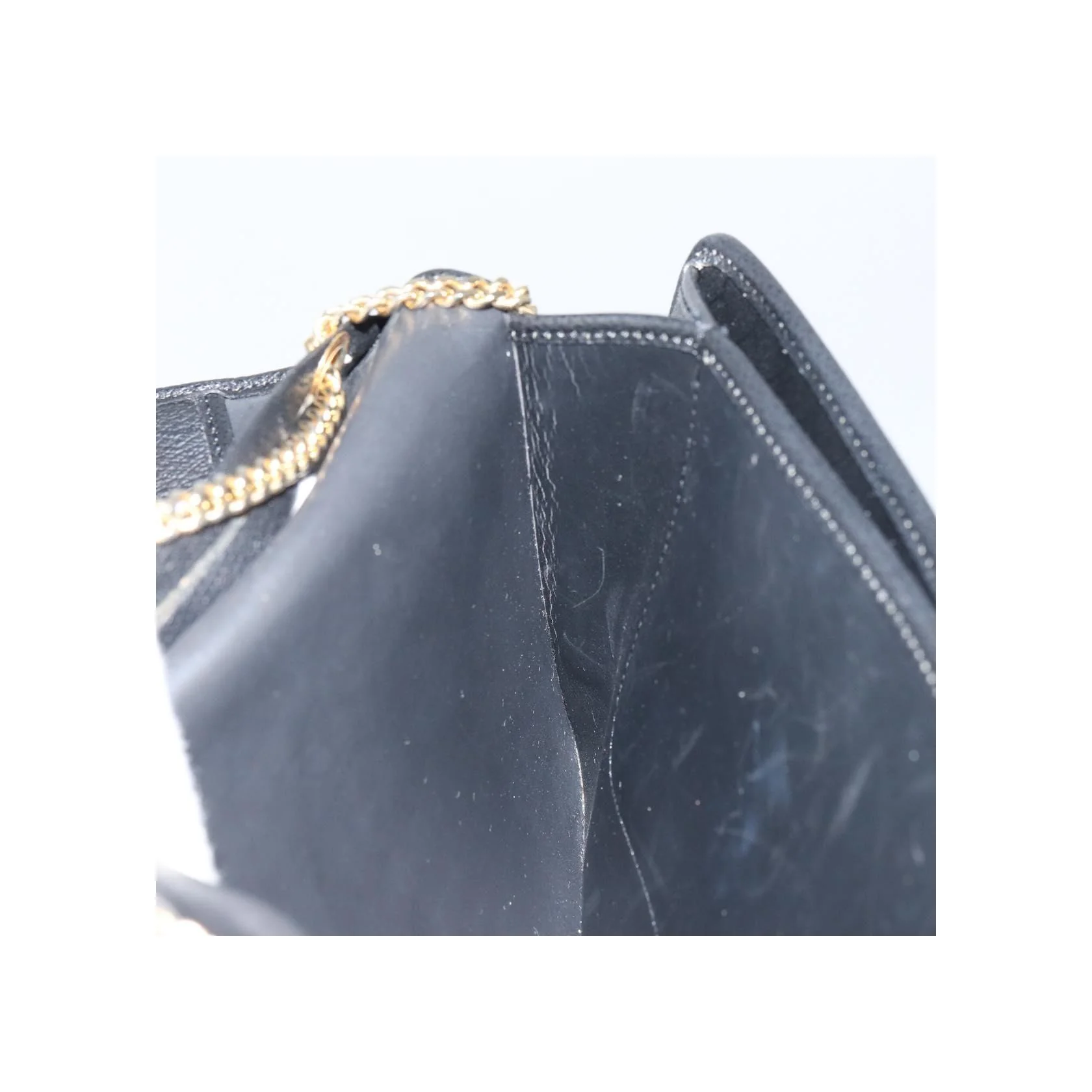 Sac À Bandoulière Christian Dior Vintage À Rabat Chaîne - Black - Image 19