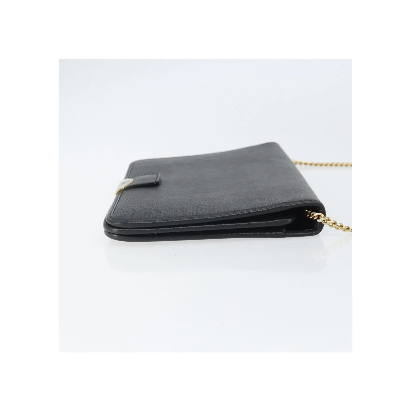 Sac À Bandoulière Christian Dior Vintage À Rabat Chaîne - Black - Image 3