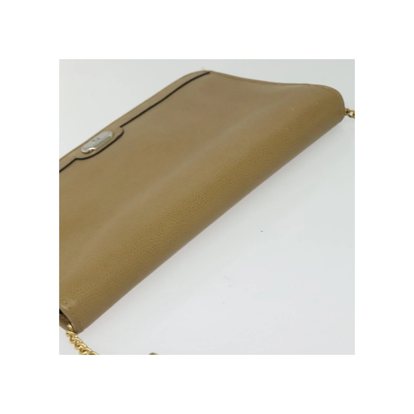 Sac À Bandoulière Christian Dior Vintage À Rabat Chaîne - Beige - Image 15