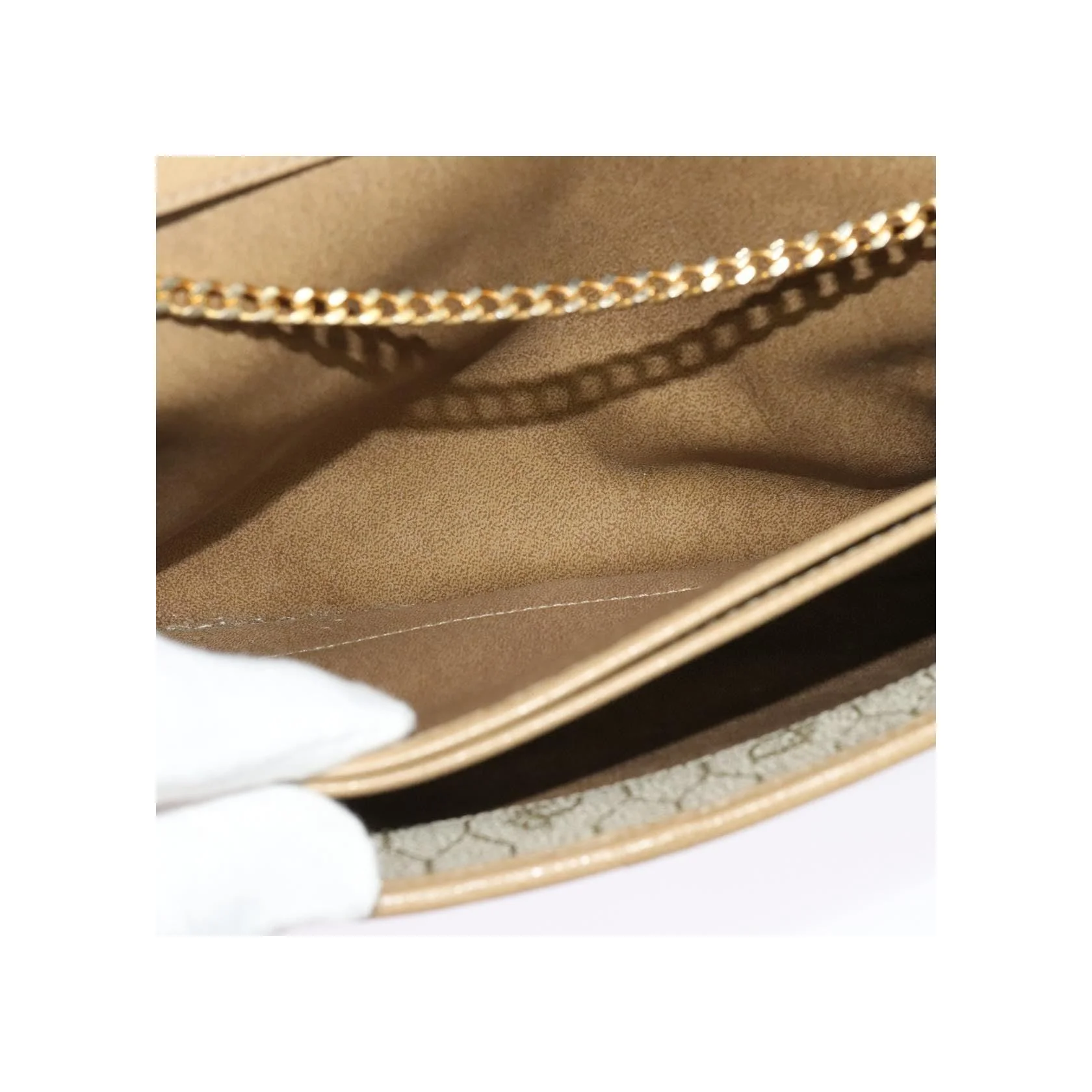 Sac À Bandoulière Christian Dior Vintage À Rabat Chaîne - Beige - Image 22