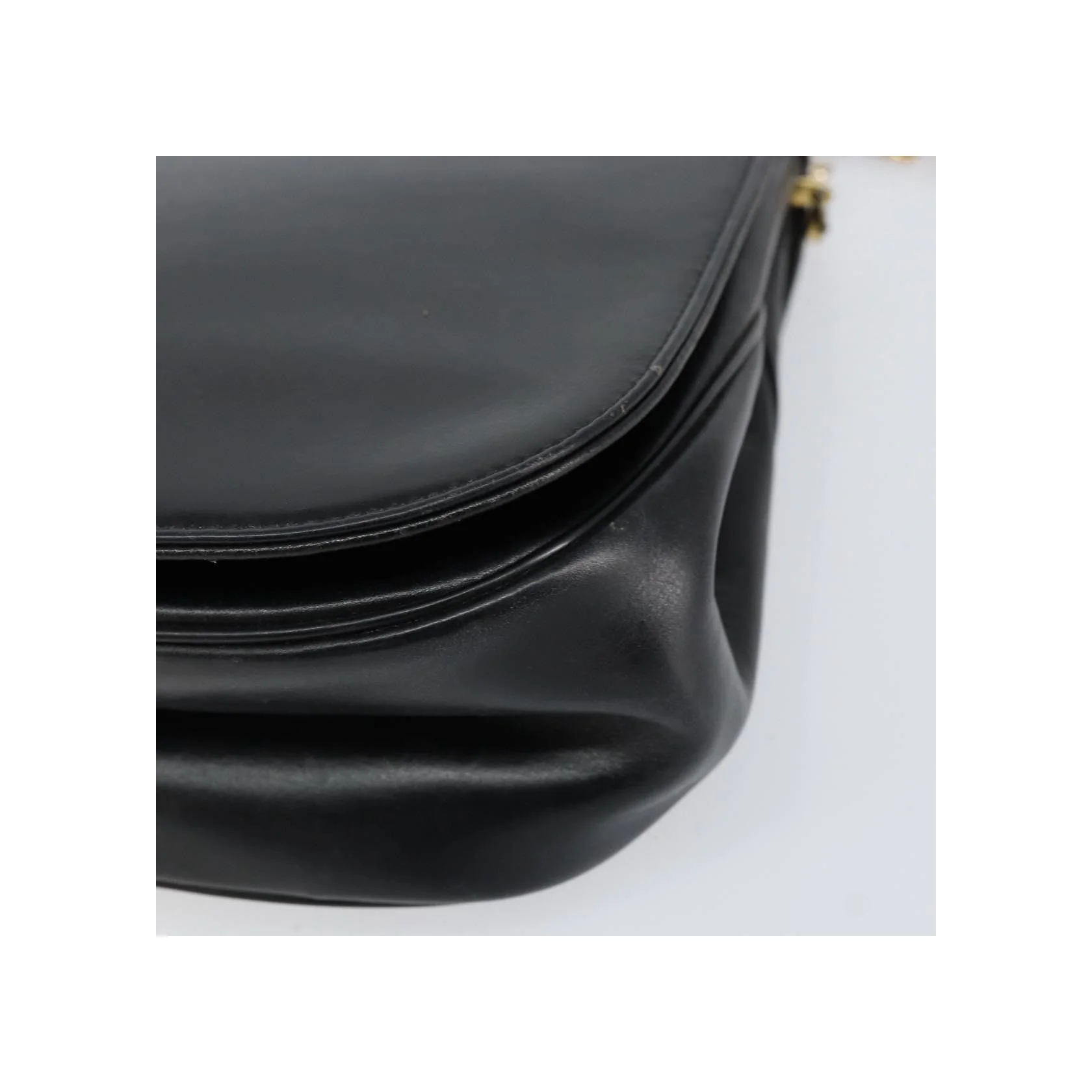 Sac À Bandoulière Christian Dior Vintage À Rabat Chaîne - Black - Image 11