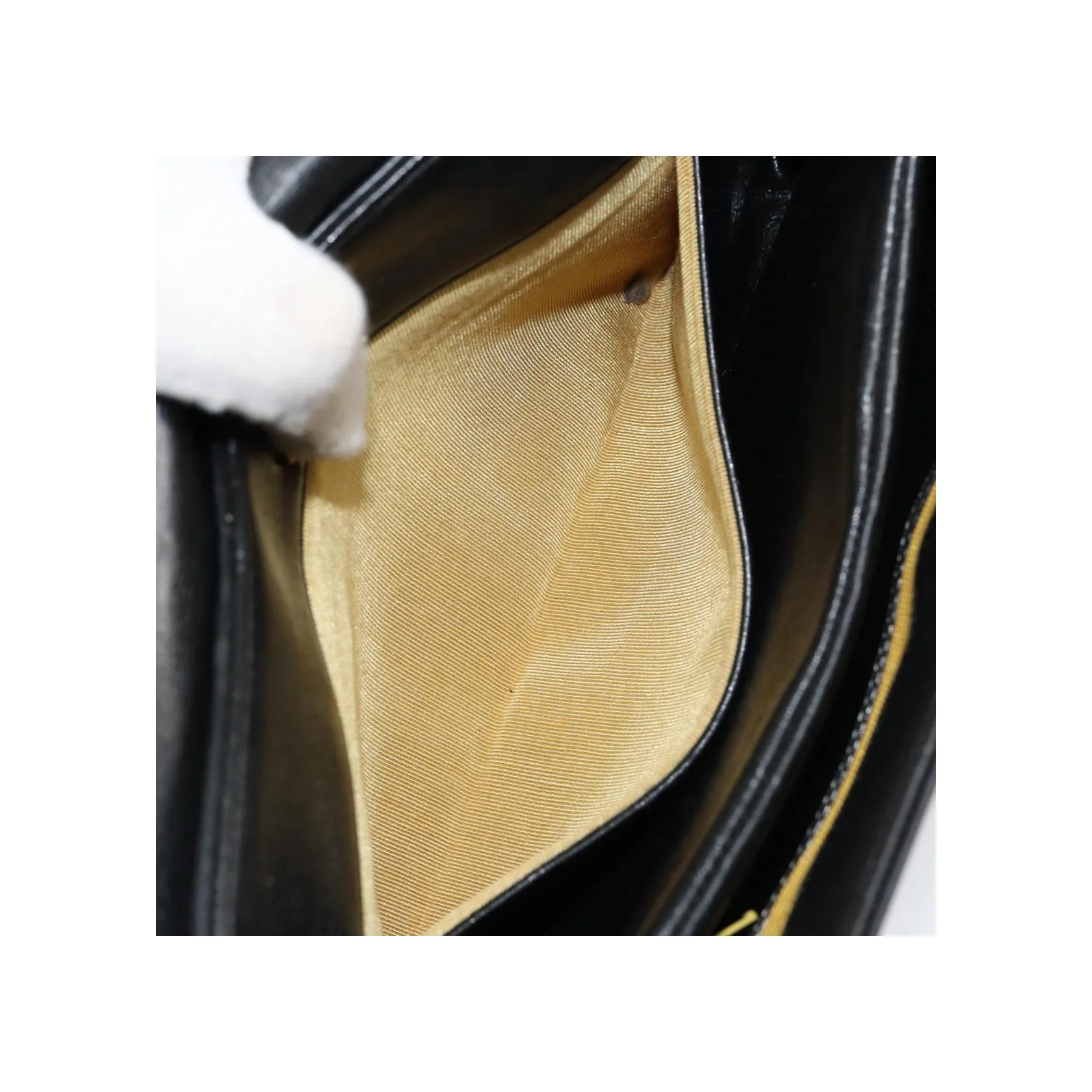 Sac À Bandoulière Christian Dior Vintage À Rabat Chaîne - Black - Image 22