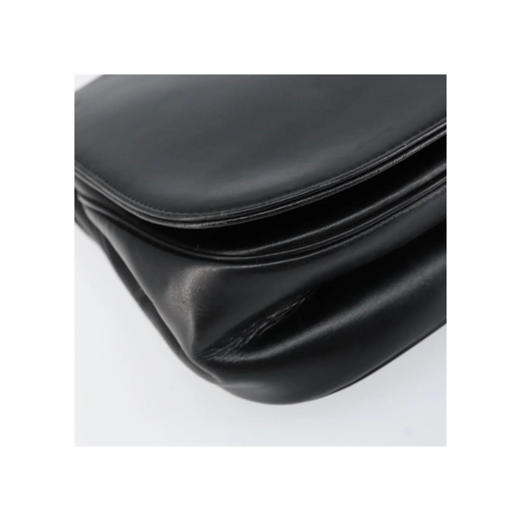 Sac À Bandoulière Christian Dior Vintage À Rabat Chaîne - Black - Image 8