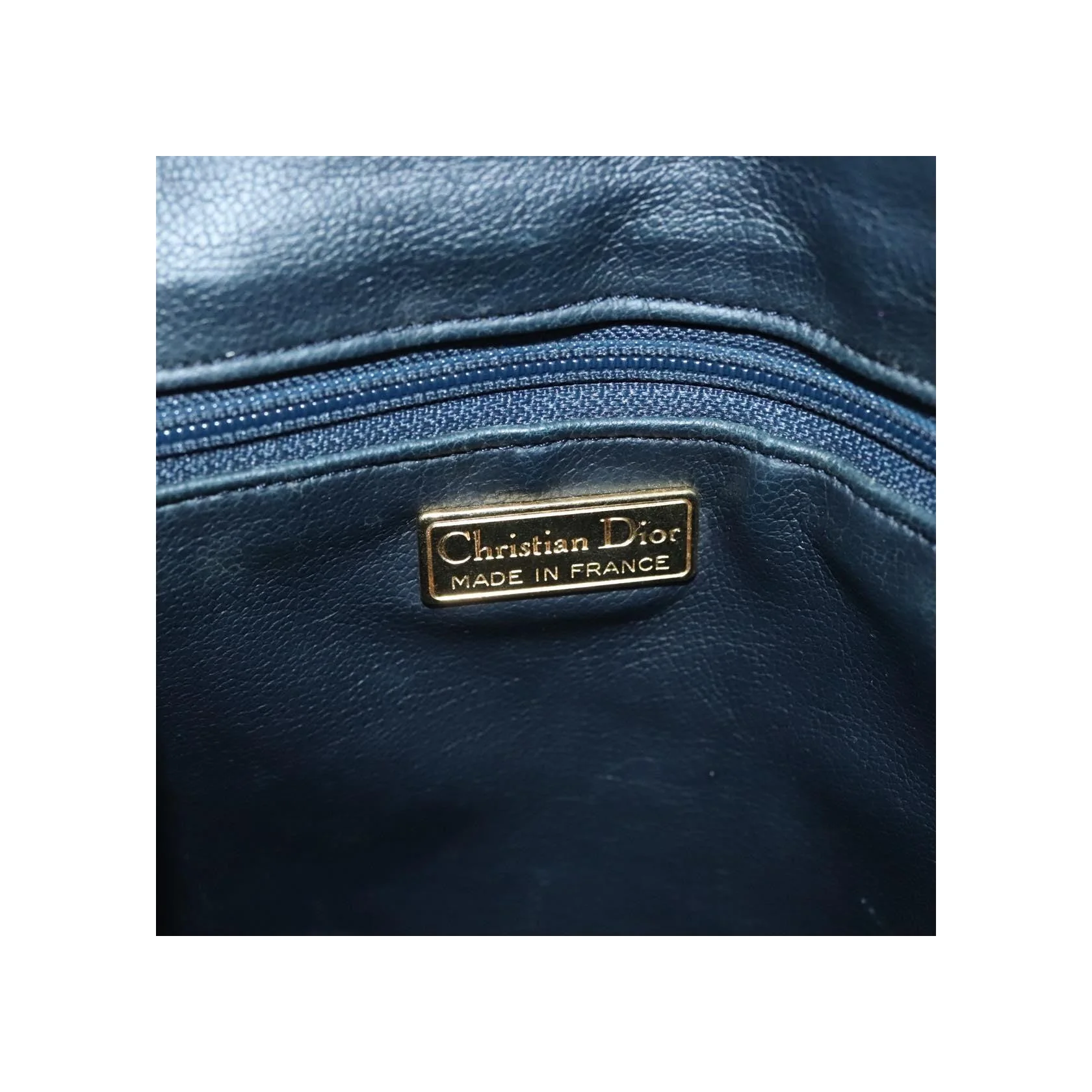 Sac À Main Christian Dior Vintage - Navy - Image 6