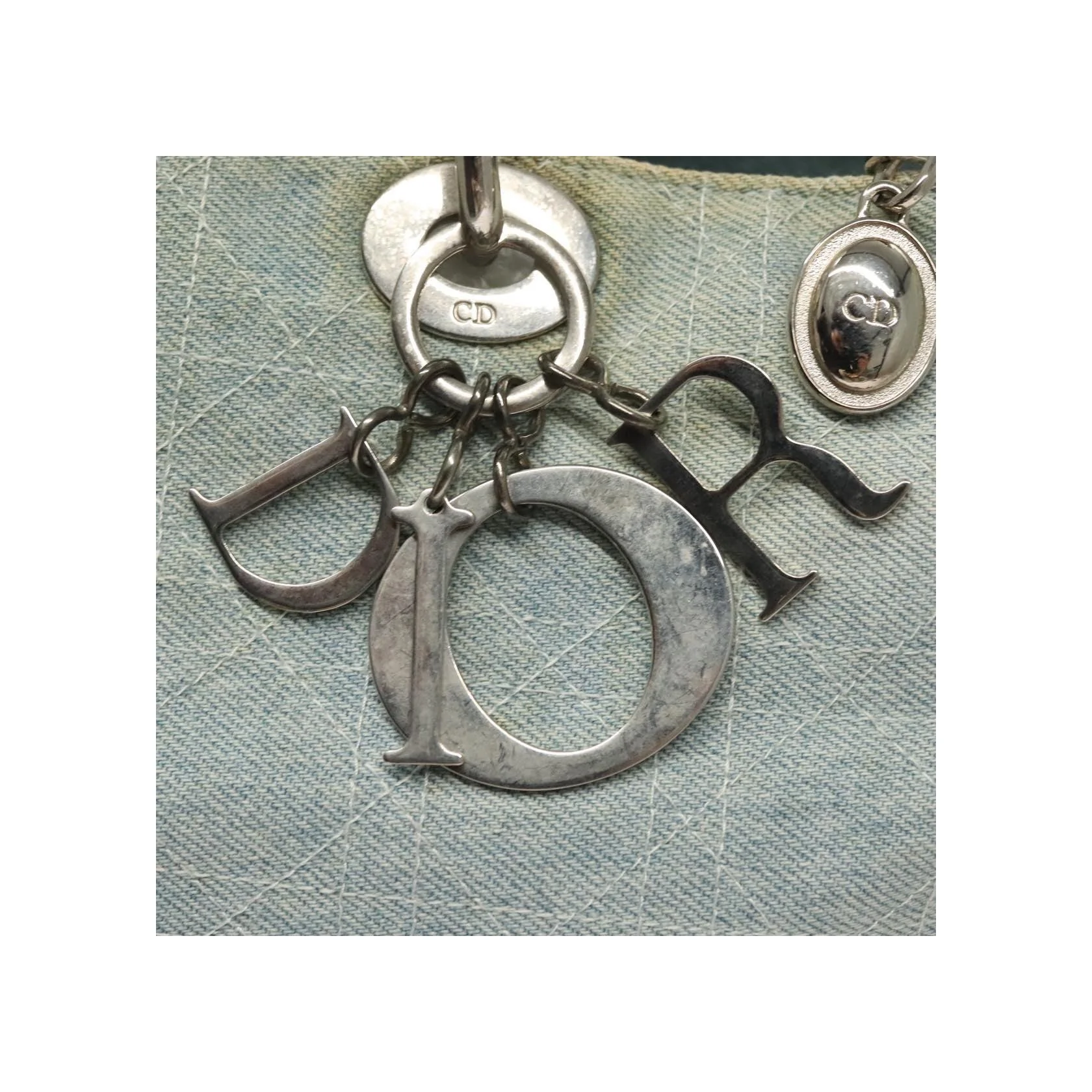Sac Christian Dior Vintage Lady Dior - Blue - Image 15