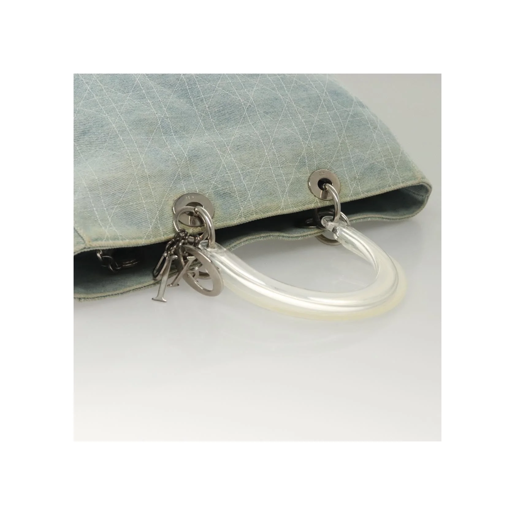 Sac Christian Dior Vintage Lady Dior - Blue - Image 8