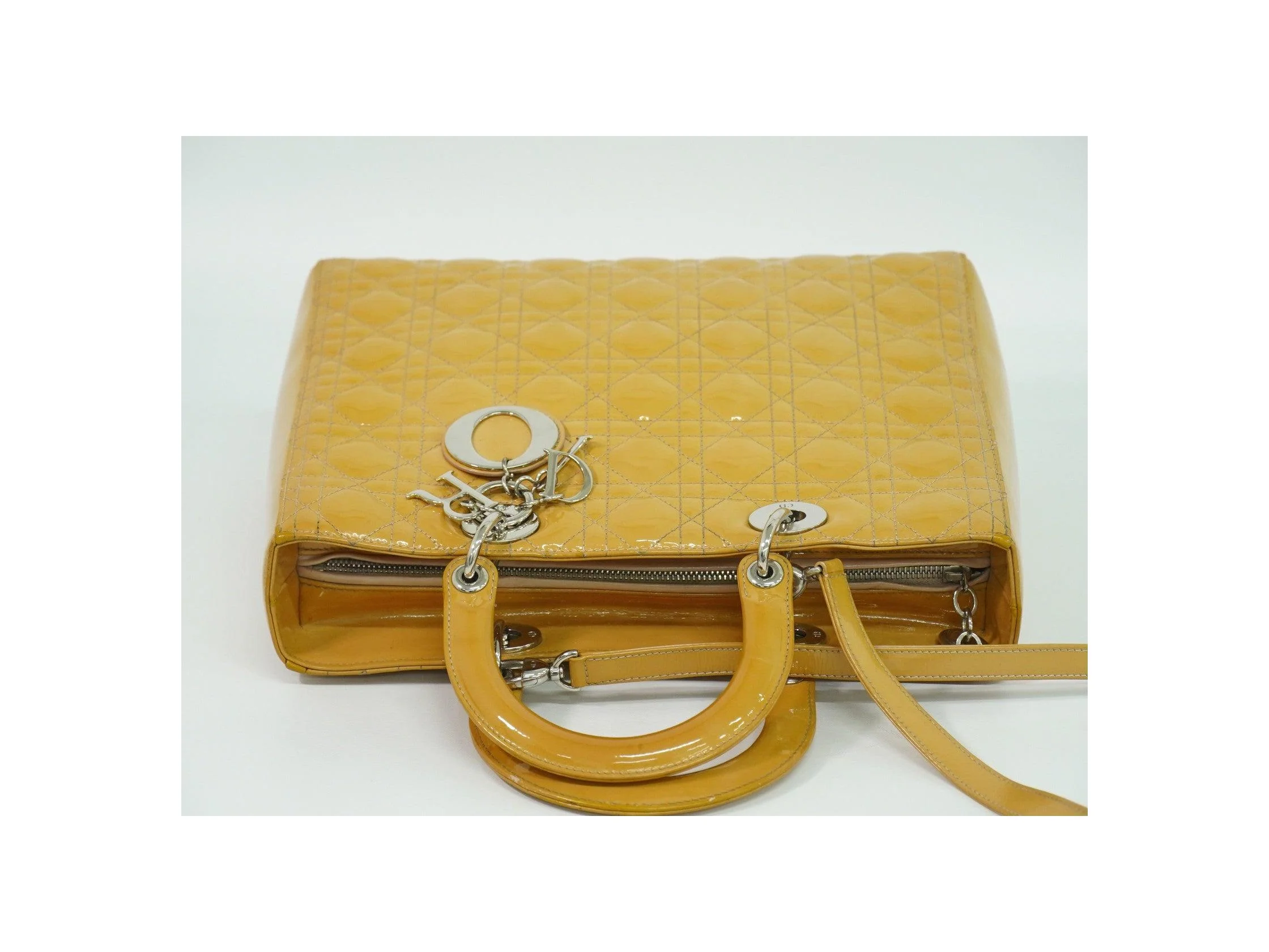Sac Christian Dior Vintage Lady Dior - Beige - Image 12