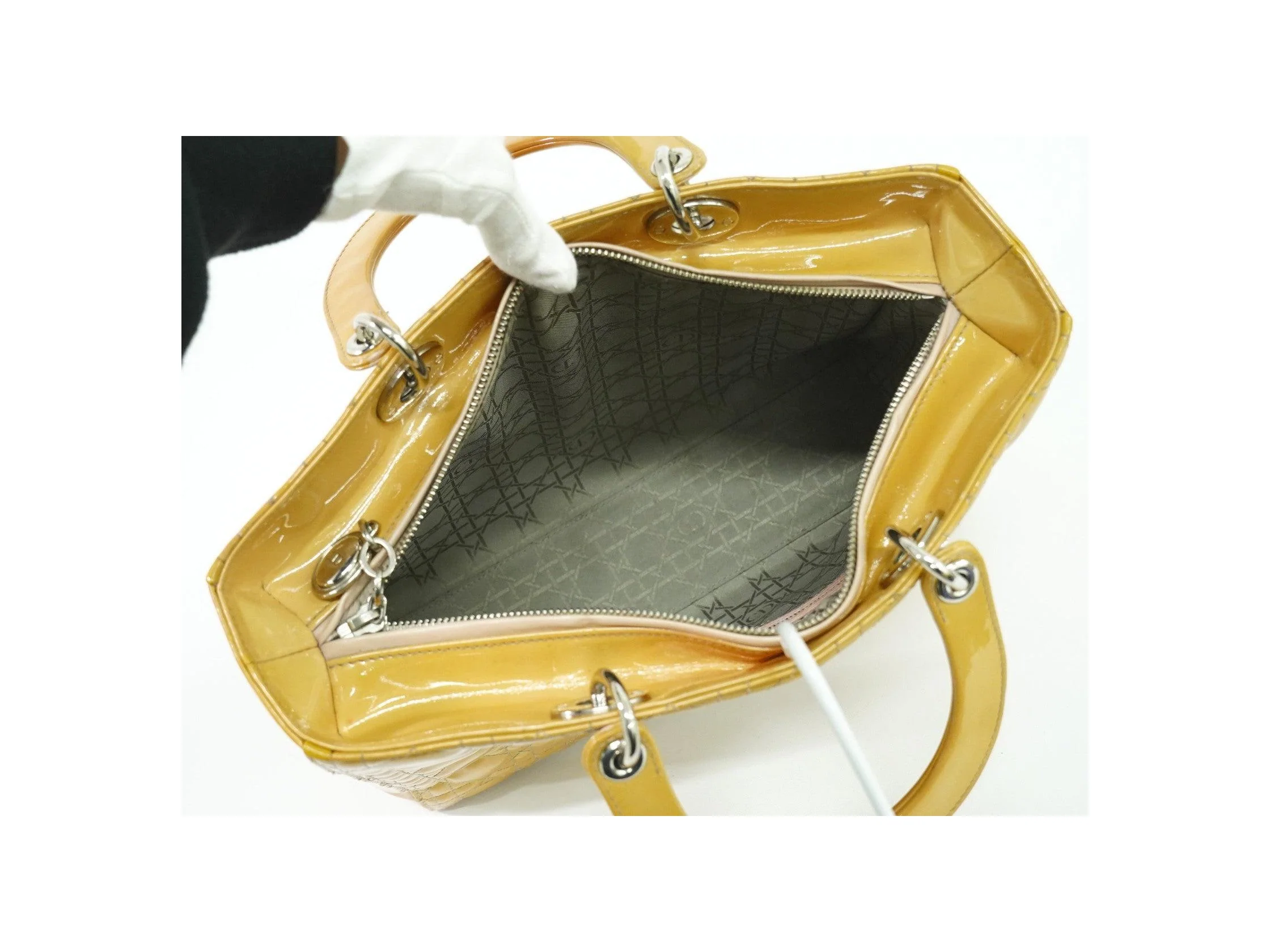 Sac Christian Dior Vintage Lady Dior - Beige - Image 16