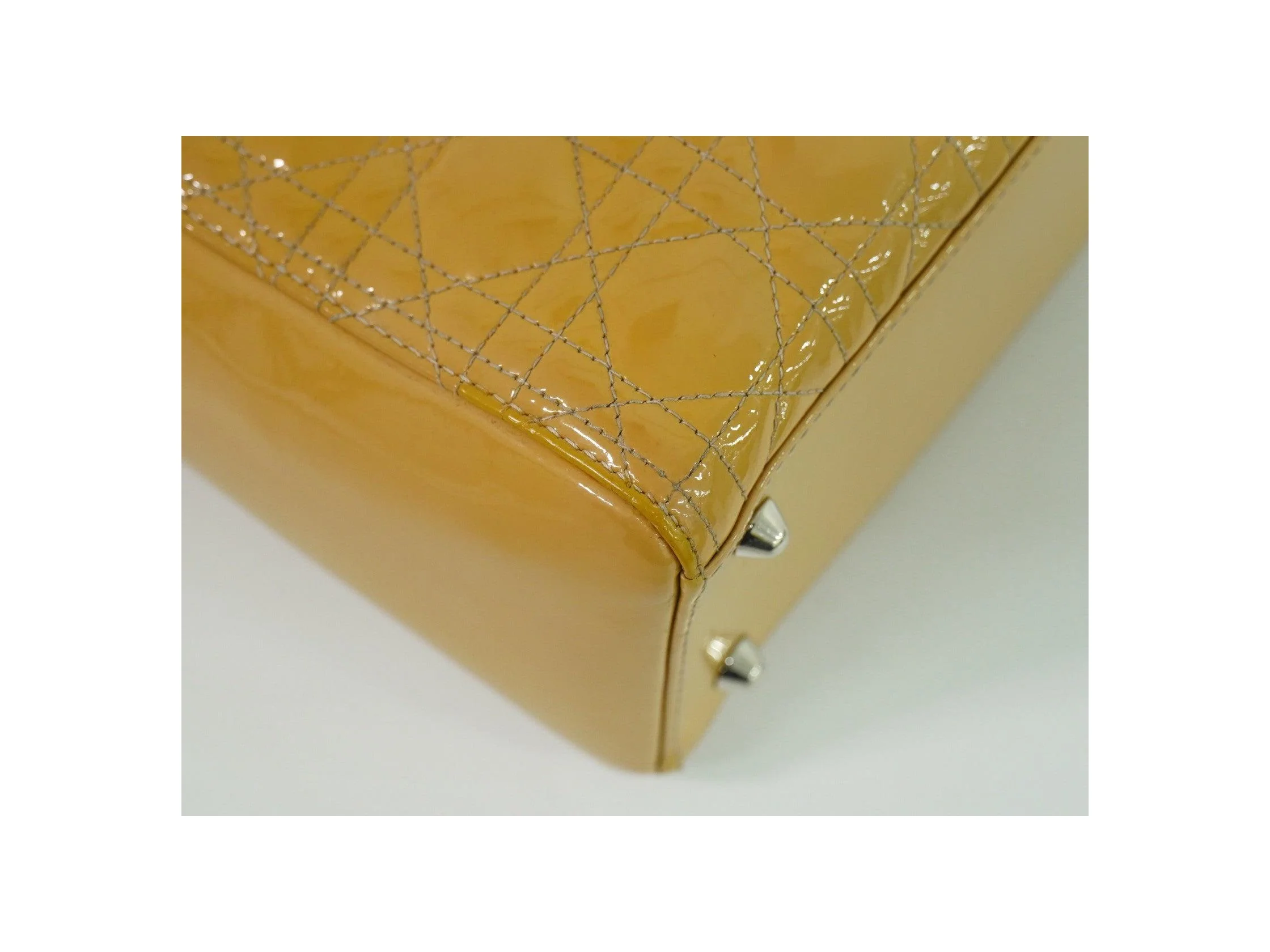 Sac Christian Dior Vintage Lady Dior - Beige - Image 9