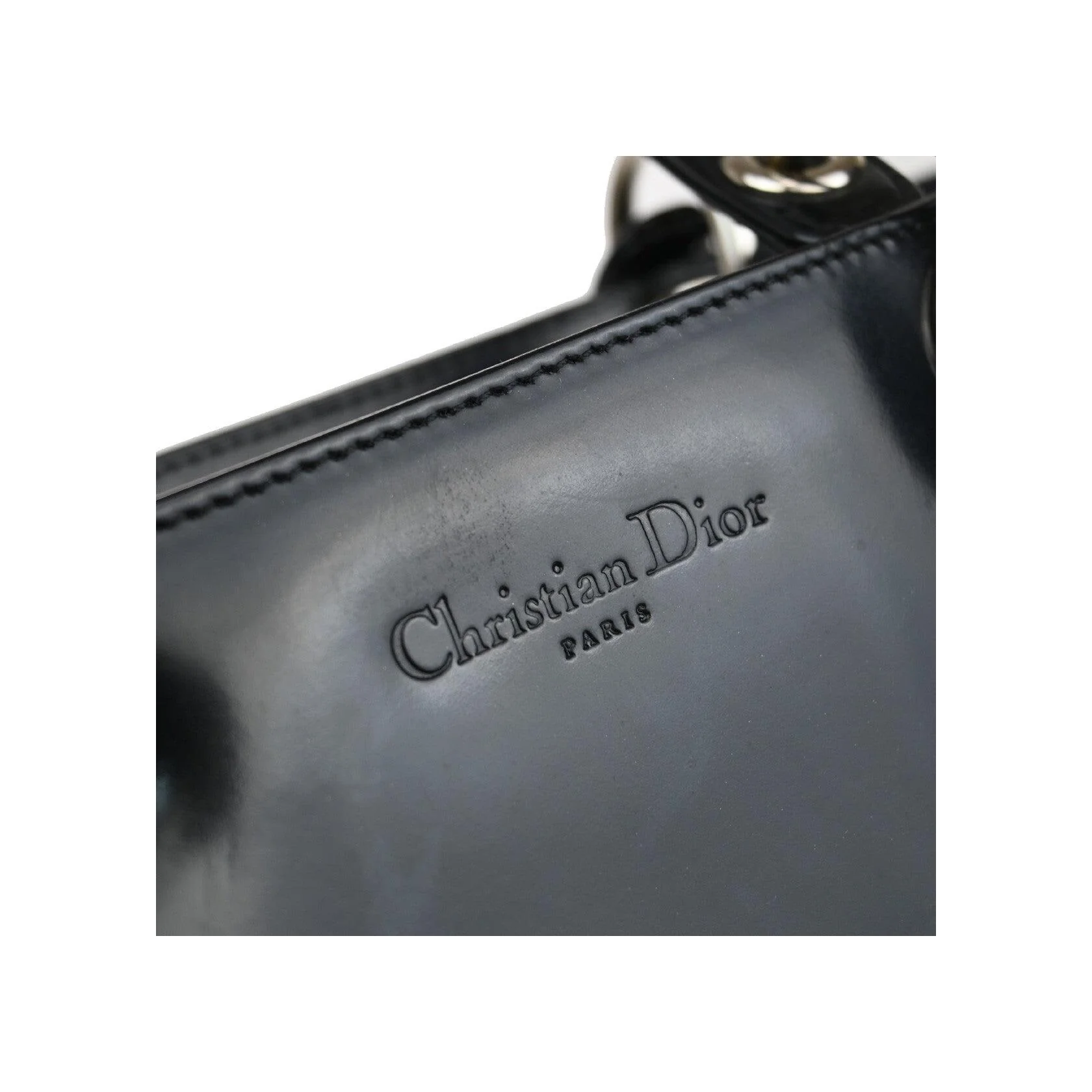 Sac Vernis Christian Dior Vintage Lady Dior - Black - Image 14